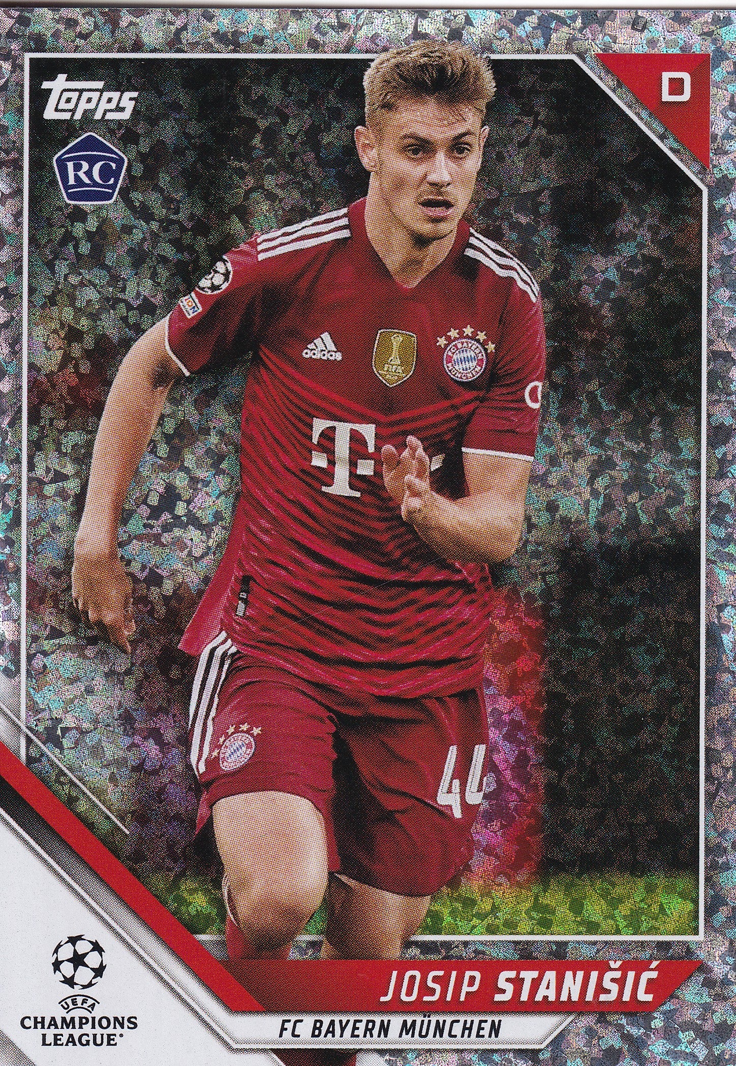 003. JOSIP STANISIC - FC BAYERN MUNCHEN - ROOKIE CARD - SPARKLE