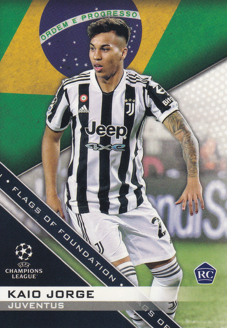 FF-09. KAIO JORGE - JUVENTUS - ROOKIE CARD - FLAGS OF FOUNDATION