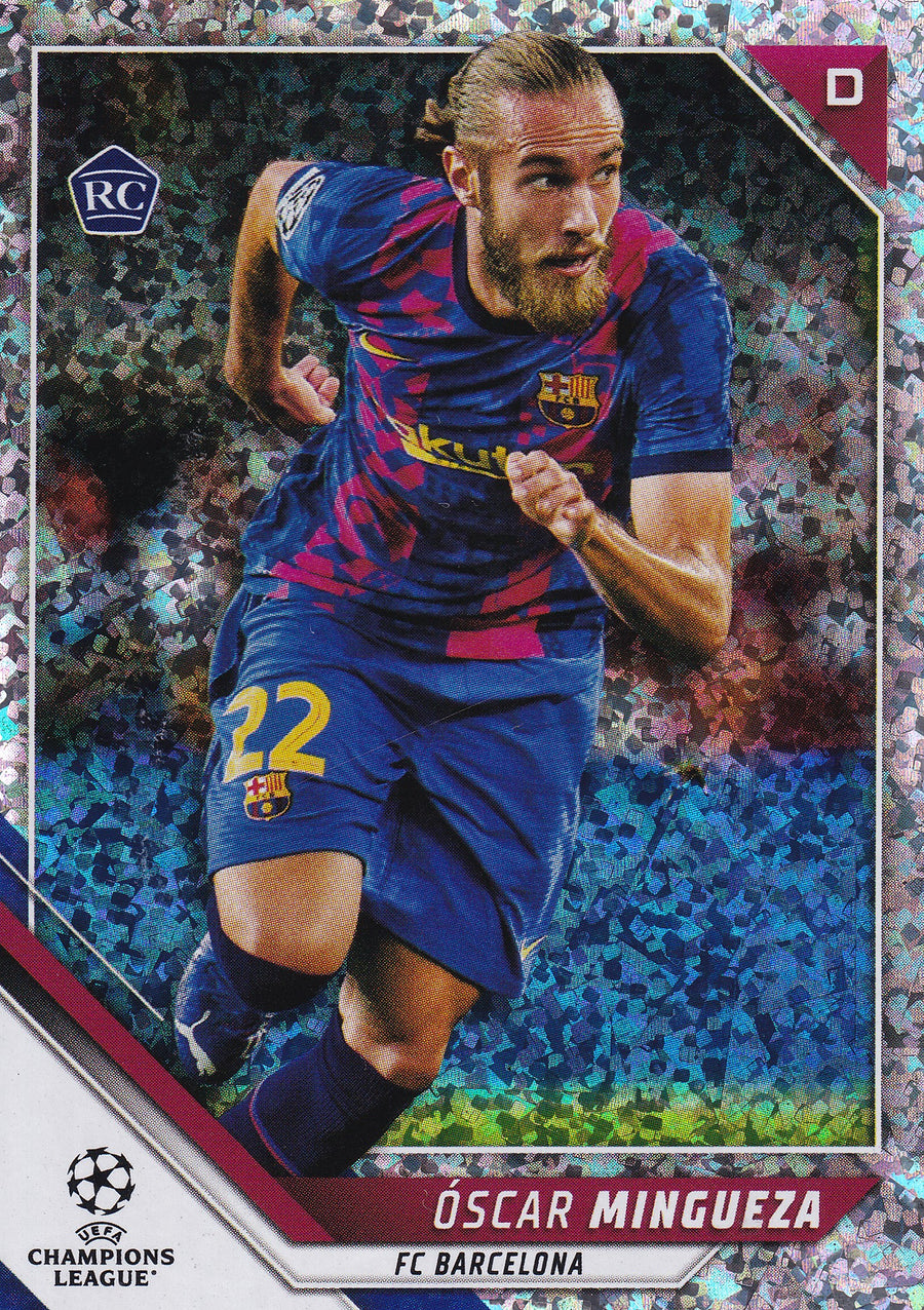 041. OSCAR MINGUEZA - FC BARCELONA - ROOKIE CARD - SPARKLE