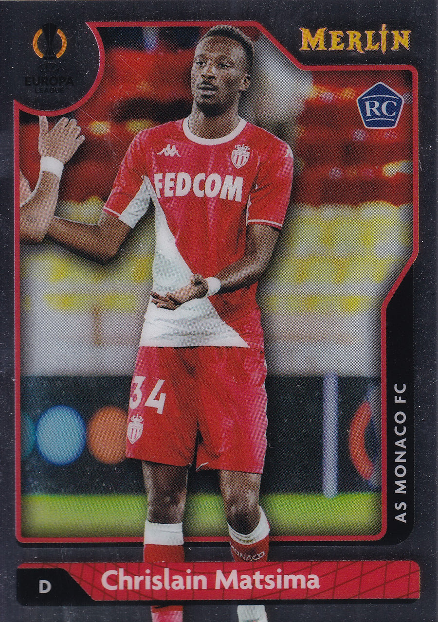134. CHRISLAIN MATSIMA - AS MONACO FC - ROOKIE CARD