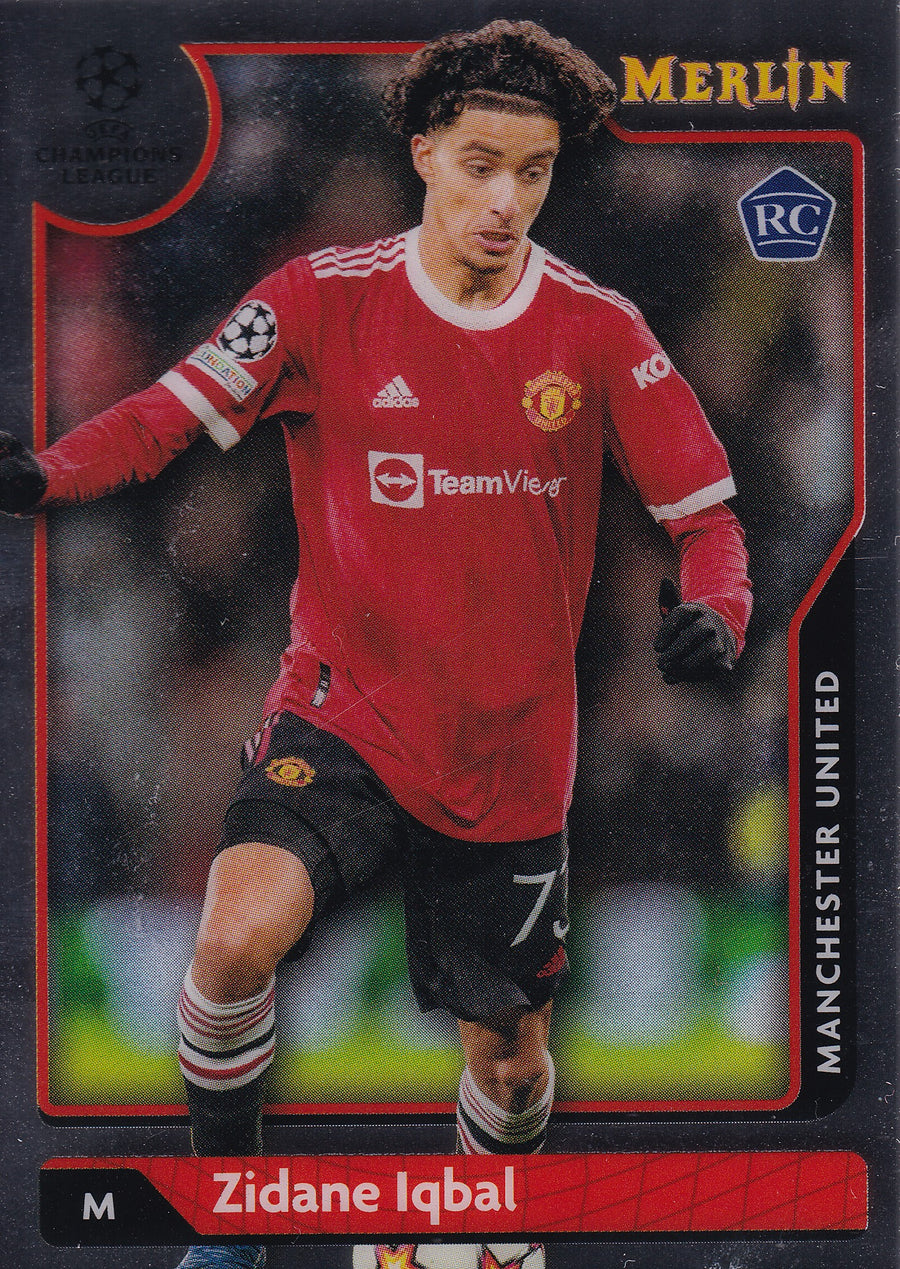 098. ZIDANE IQBAL - MANCHESTER UNITED - ROOKIE CARD