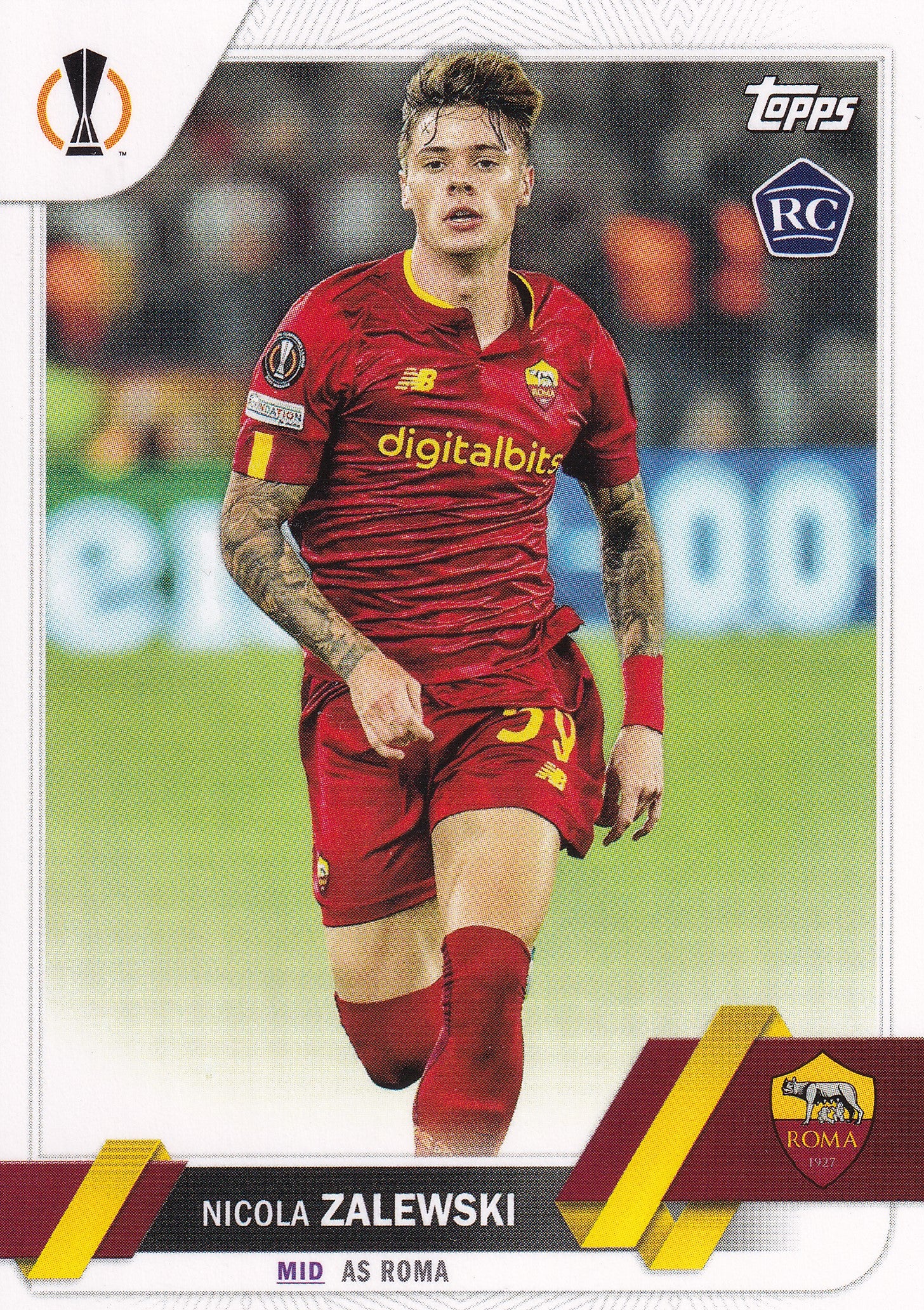 059. NICOLA ZALEWSKI - AS ROMA - ROOKIE CARD