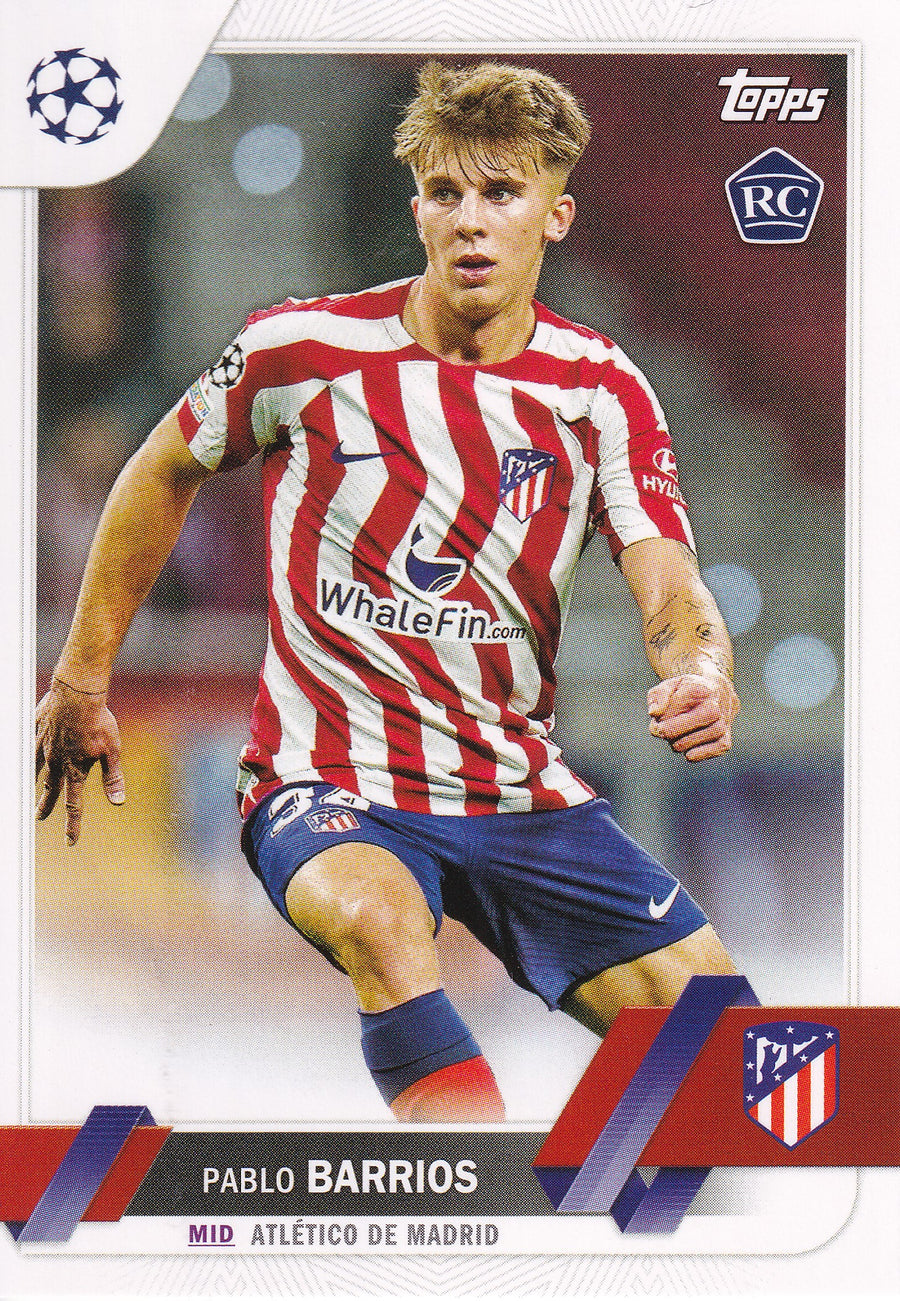 157. PABLO BARRIOS - ATLETICO DE MADRID - ROOKIE CARD