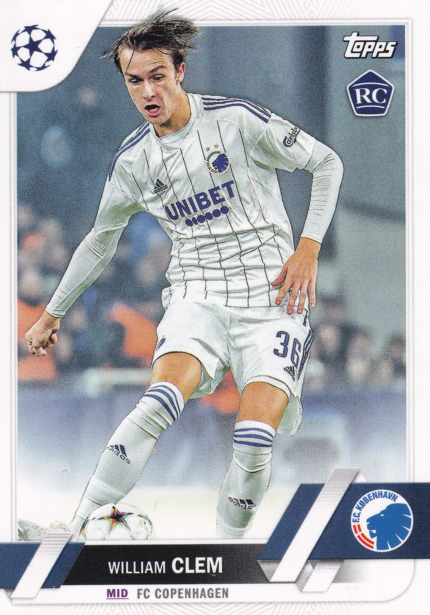 139. WILLIAM CLEM - FC COPENHAGEN - ROOKIE CARD