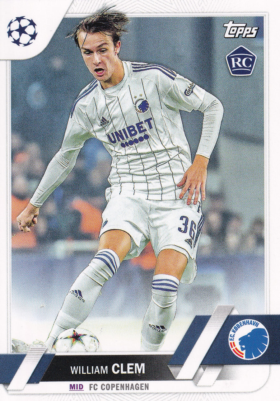 139. WILLIAM CLEM - FC COPENHAGEN - ROOKIE CARD