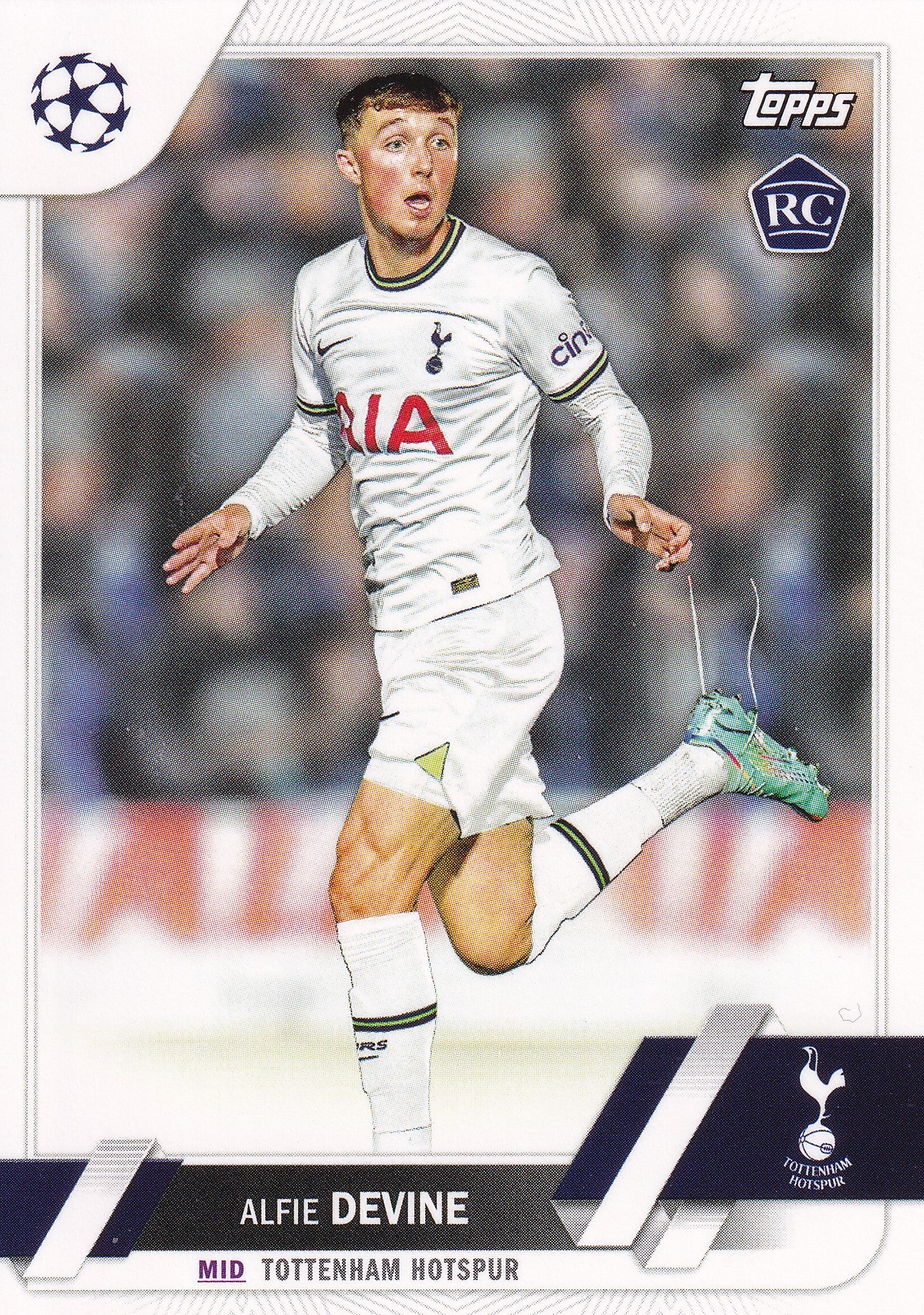 129. ALFIE DEVINE - TOTTENHAM HOTSPUR - ROOKIE CARD