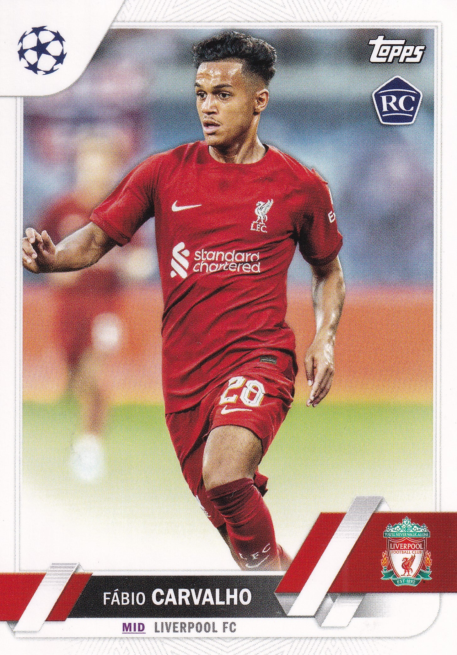 028. FABIO CARVALHO - LIVERPOOL FC - ROOKIE CARD