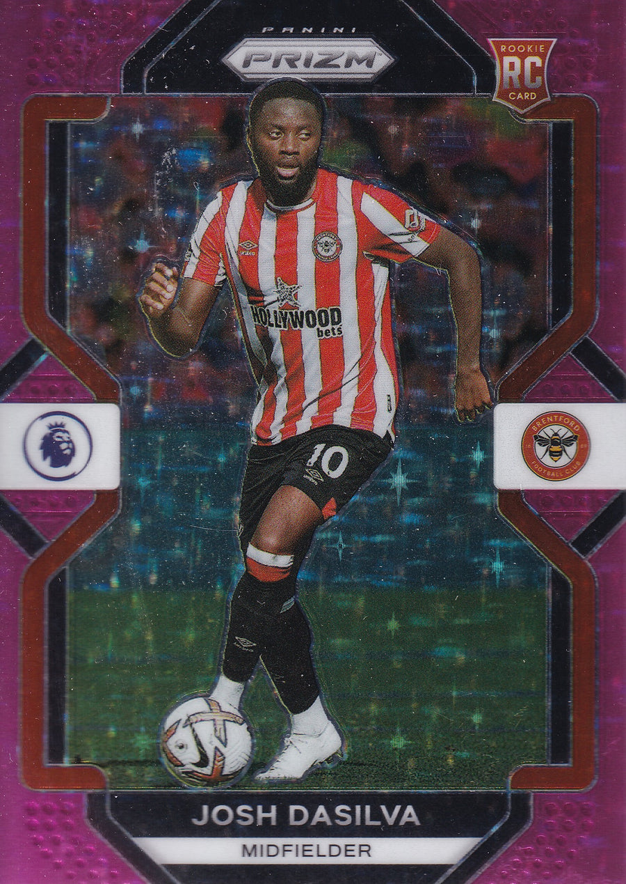 044. JOSH DASILVA - BRENTFORD - ROOKIE CARD - PINK