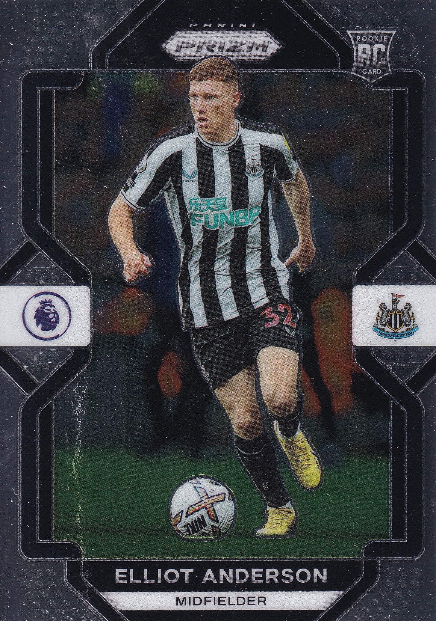182. ELLIOT ANDERSON - NEWCASTLE UNITED - ROOKIE CARD