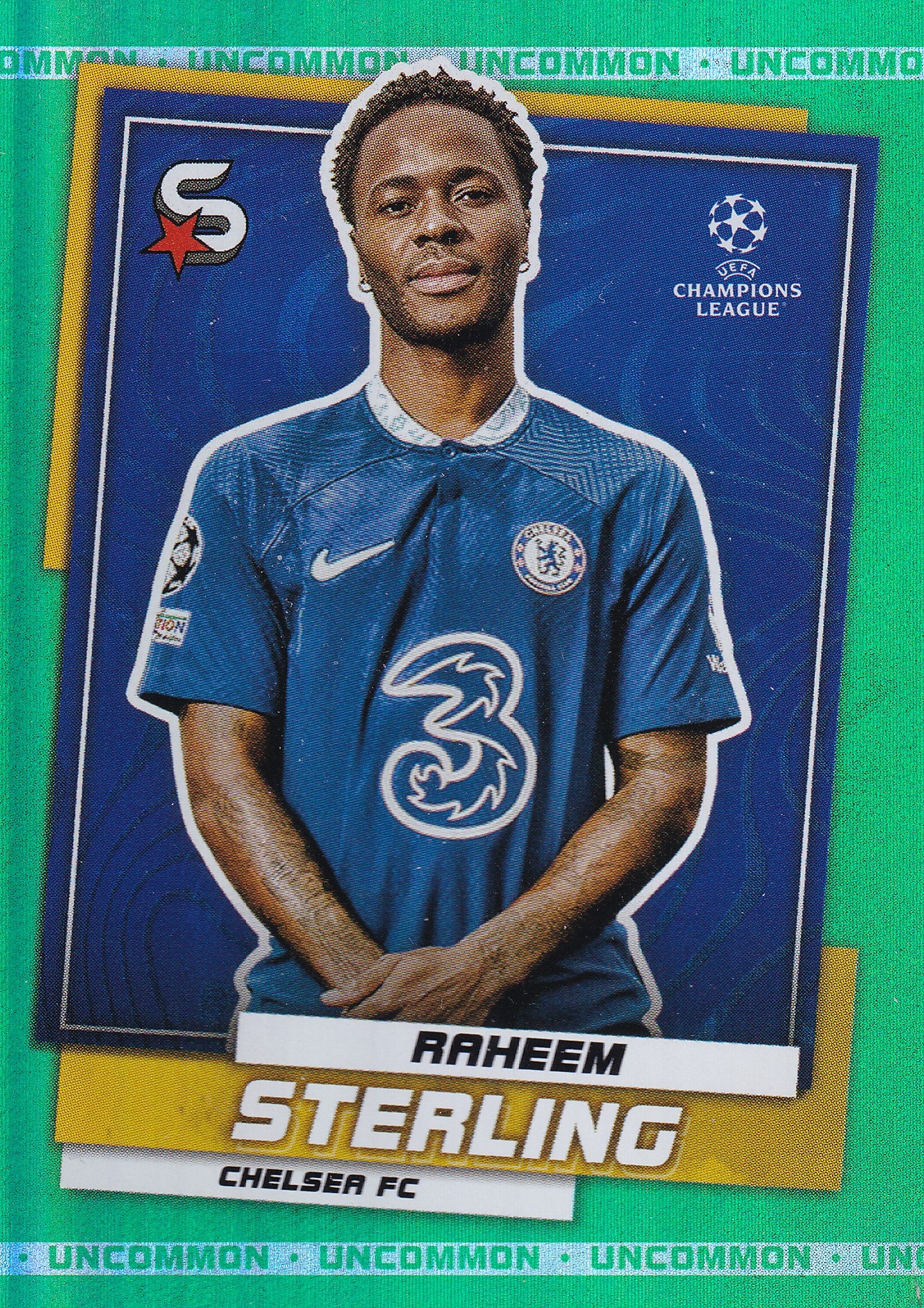 027. RAHEEM STERLING - CHELSEA FC - GREEN UNCOMMON