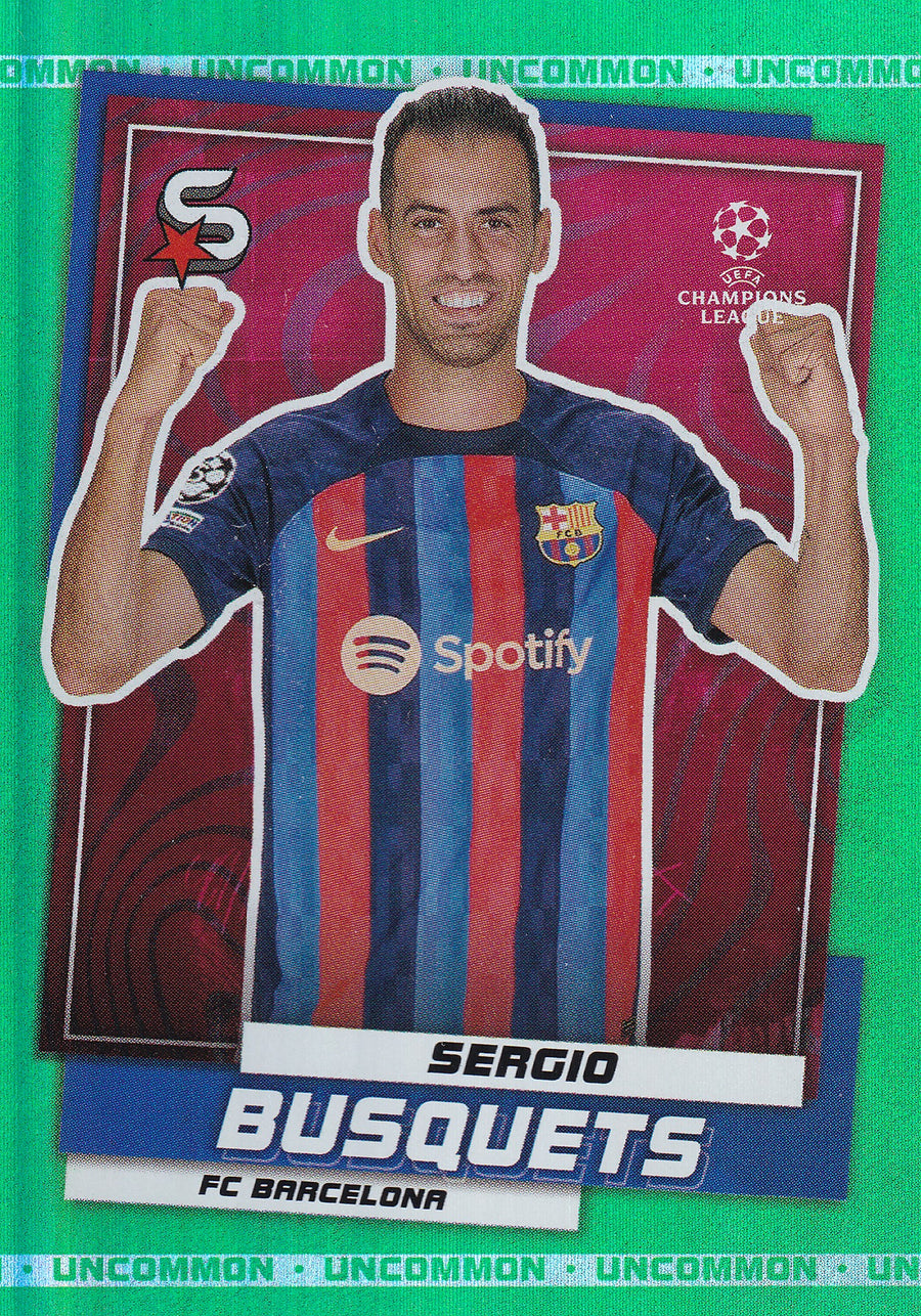 048. SERGIO BUSQUETS - FC BARCELONA - GREEN UNCOMMON
