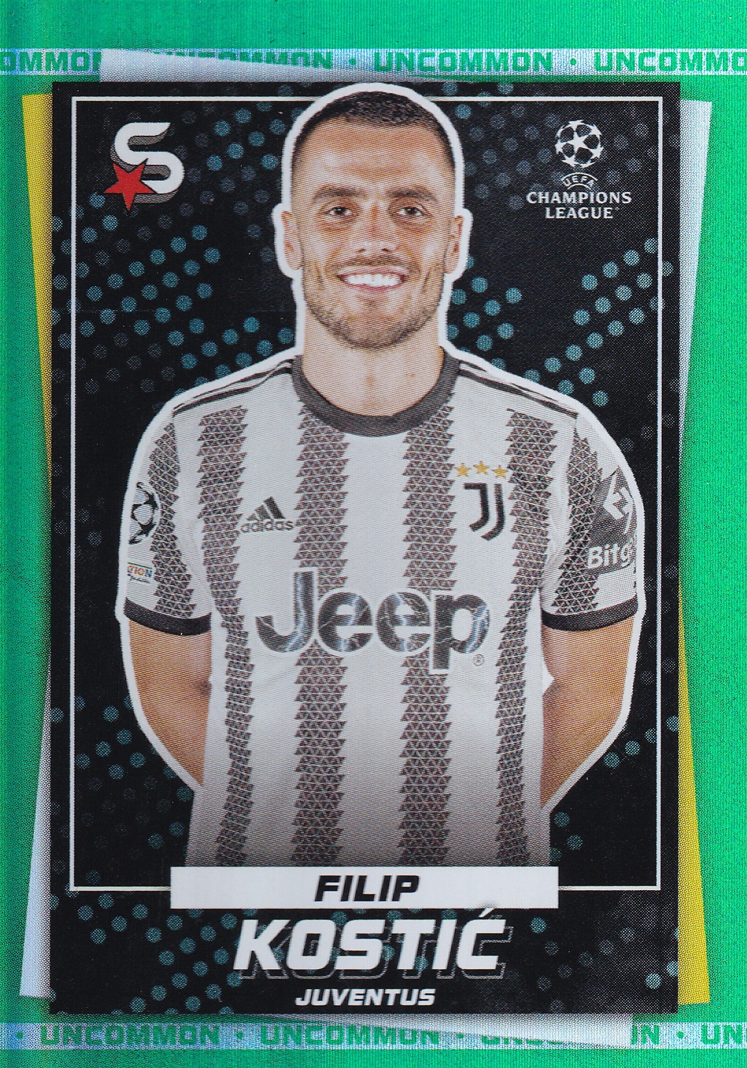 088. FILIP KOSTIC - JUVENTUS - GREEN UNCOMMON