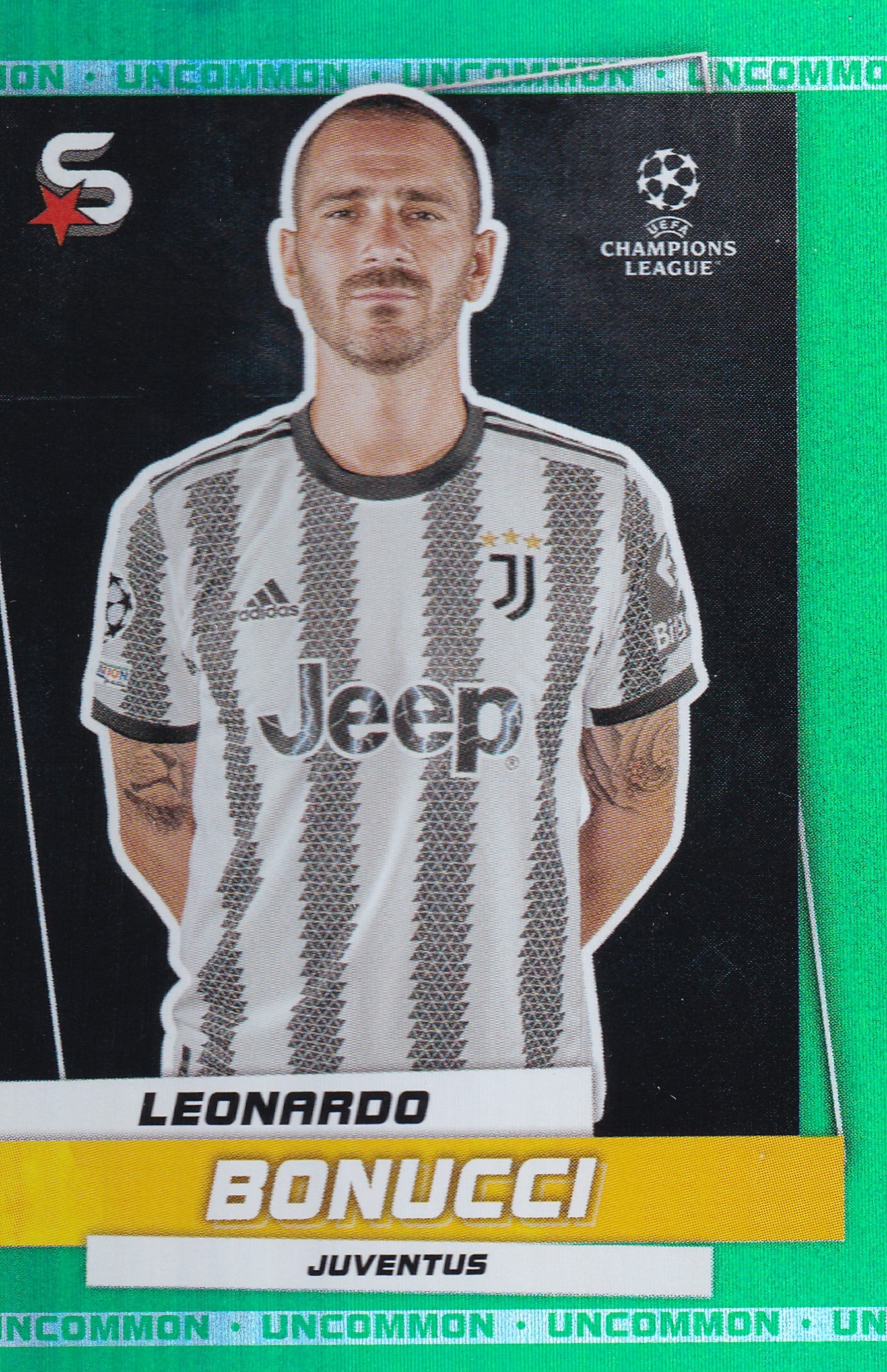 086. LEONARDO BONUCCI - JUVENTUS - GREEN UNCOMMON