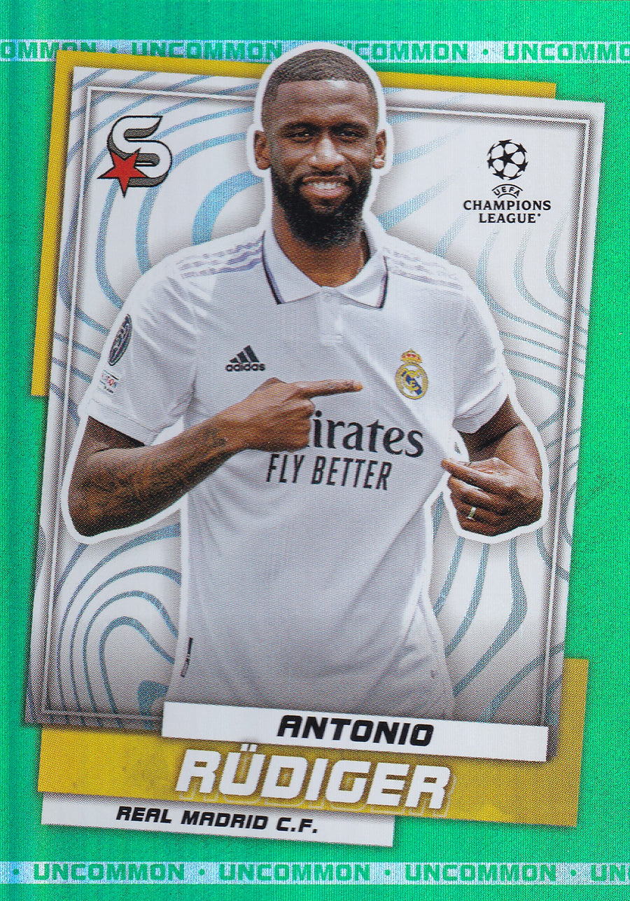 039. ANTONIO RUDIGER - REAL MADRID C.F. - GREEN UNCOMMON