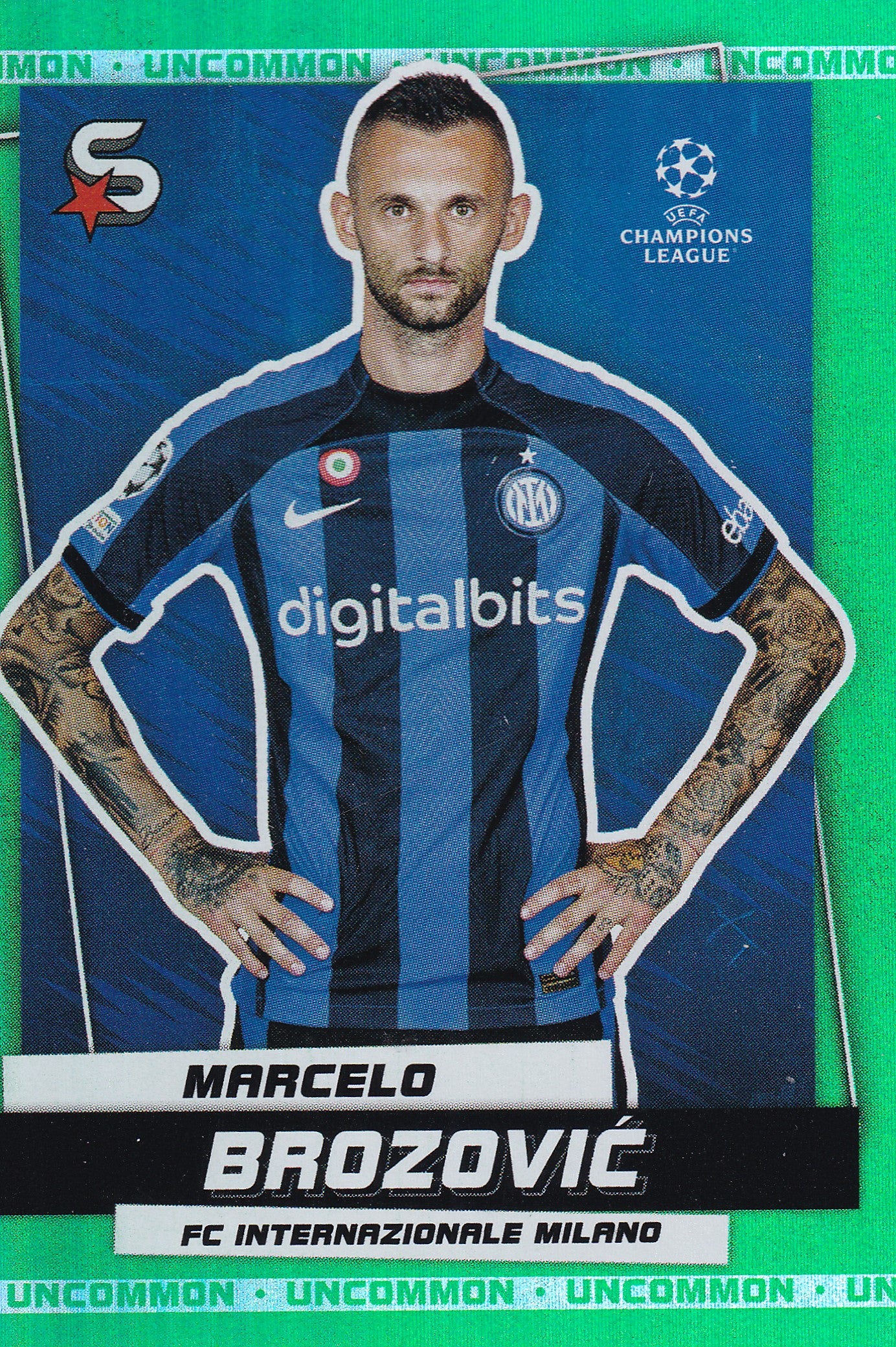 080. MARCELO BROZOVIC - FC INTERNAZIONALE MILANO - GREEN UNCOMMON