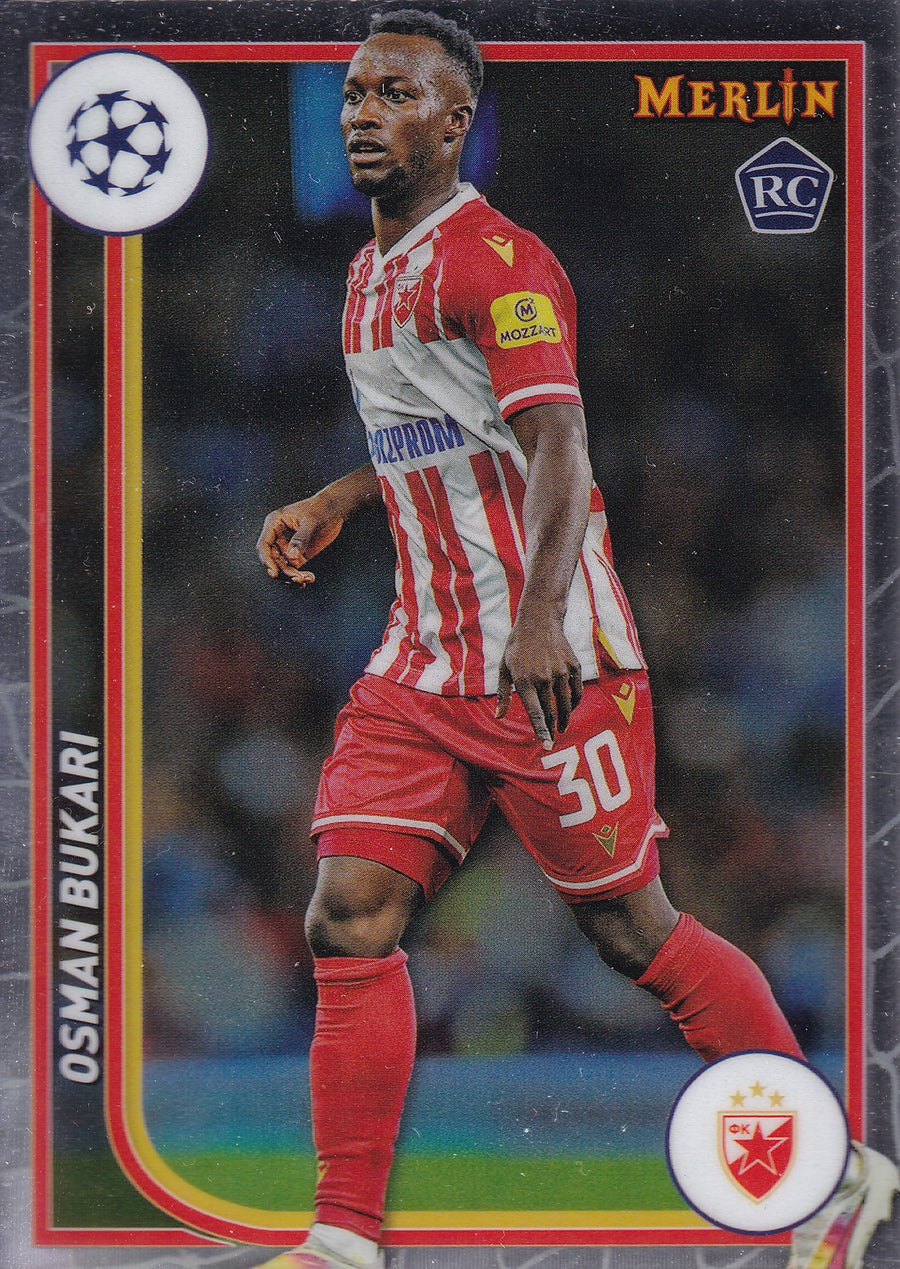 060. OSMAN BUKARI - FC CRVENA ZVEZDA - ROOKIE CARD