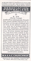 011. R. DIX - DERBY COUNTY - CHURCHMAN'S CIGARETTES