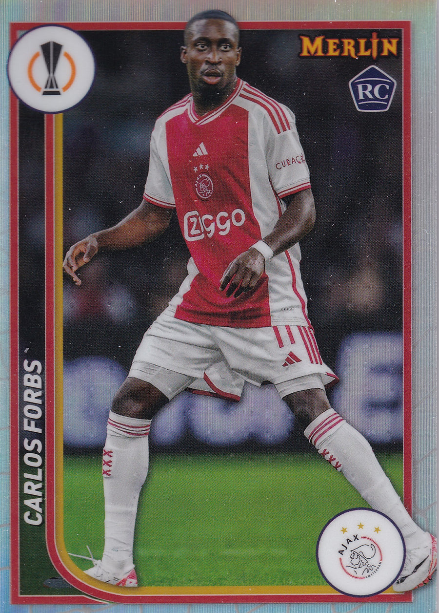 005. CARLOS FORBS - AFC AJAX - ROOKIE CARD - REFRACTOR