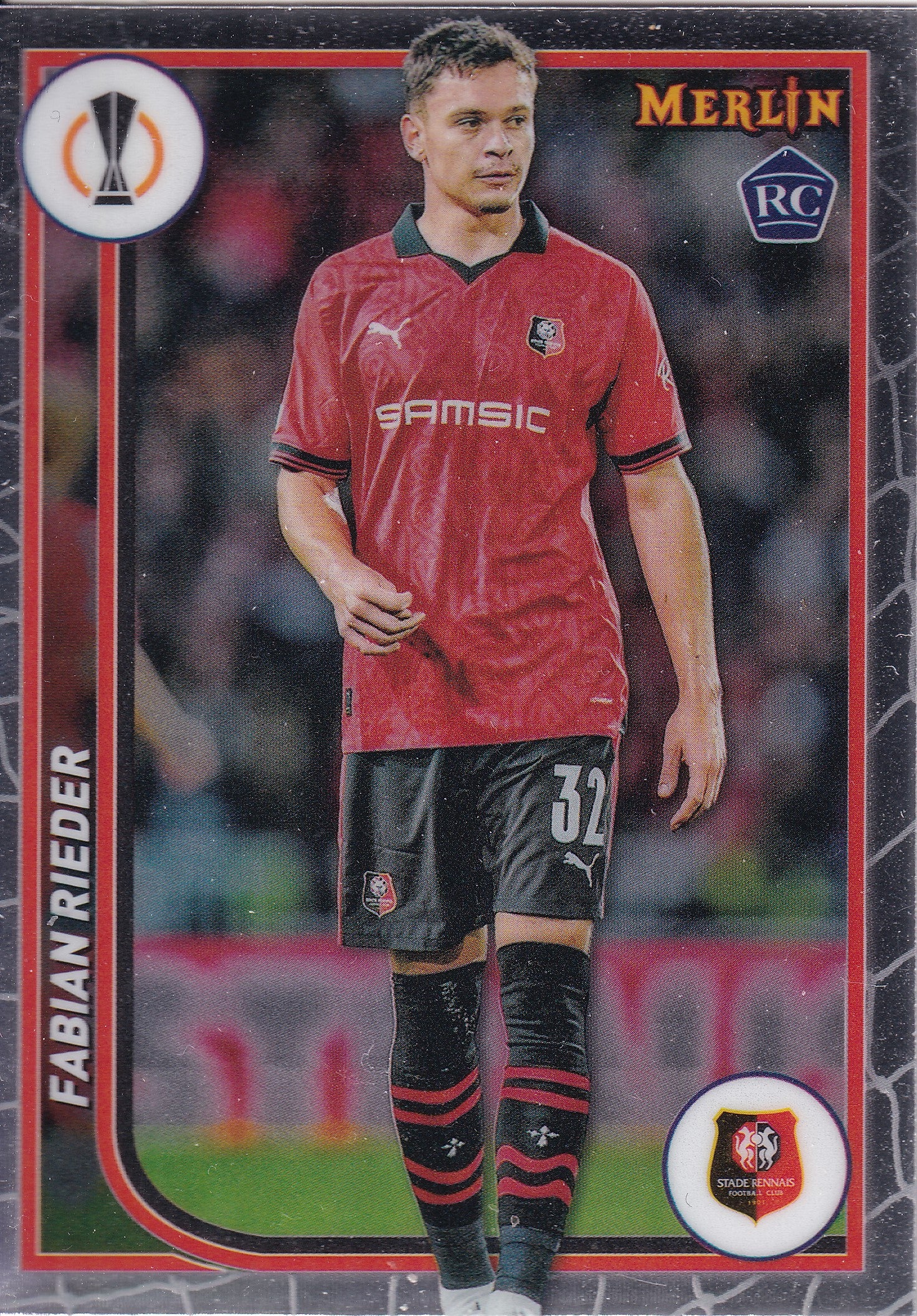 129. FABIAN RIEDER - STADE RENNAIS FC - ROOKIE CARD
