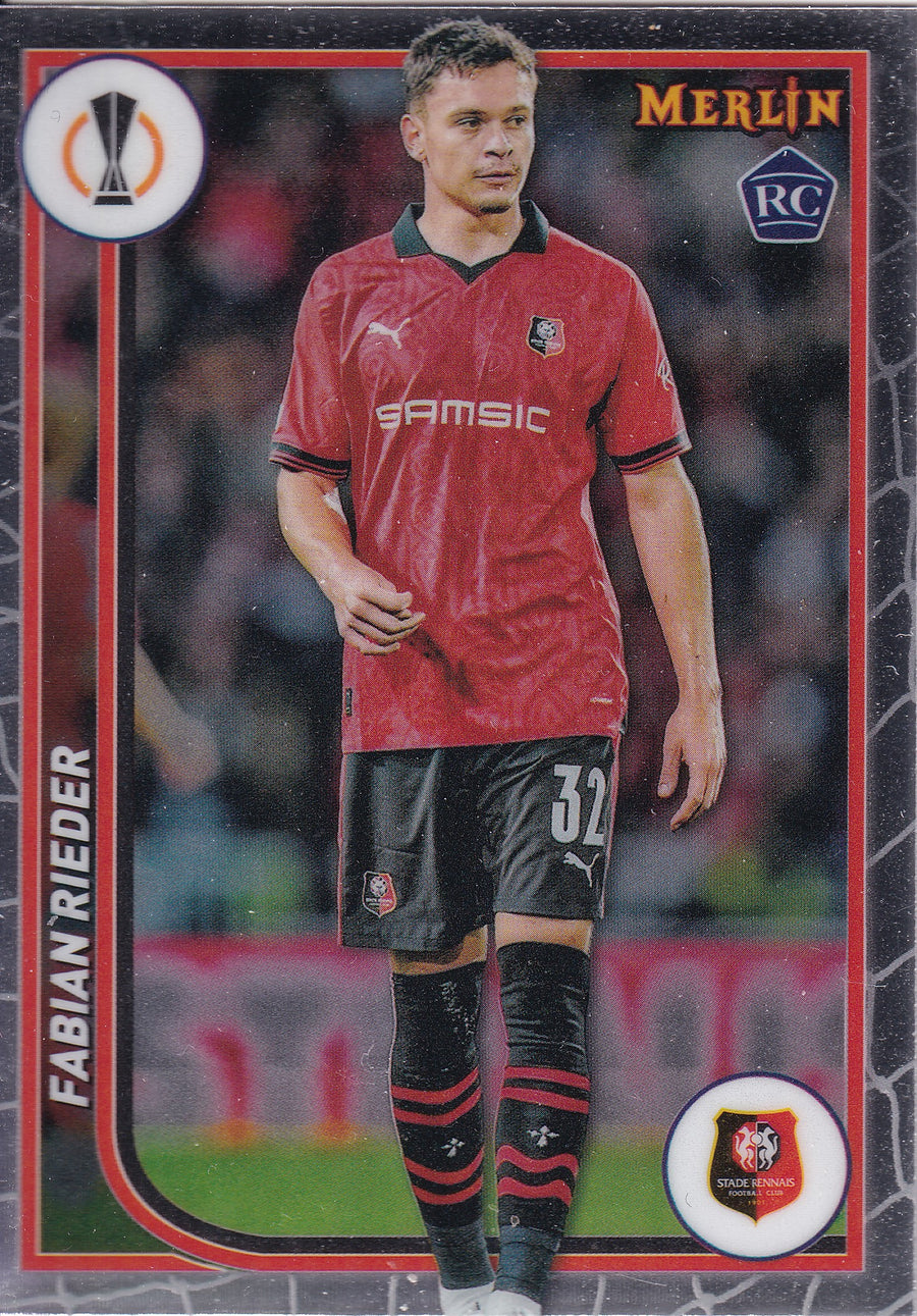129. FABIAN RIEDER - STADE RENNAIS FC - ROOKIE CARD