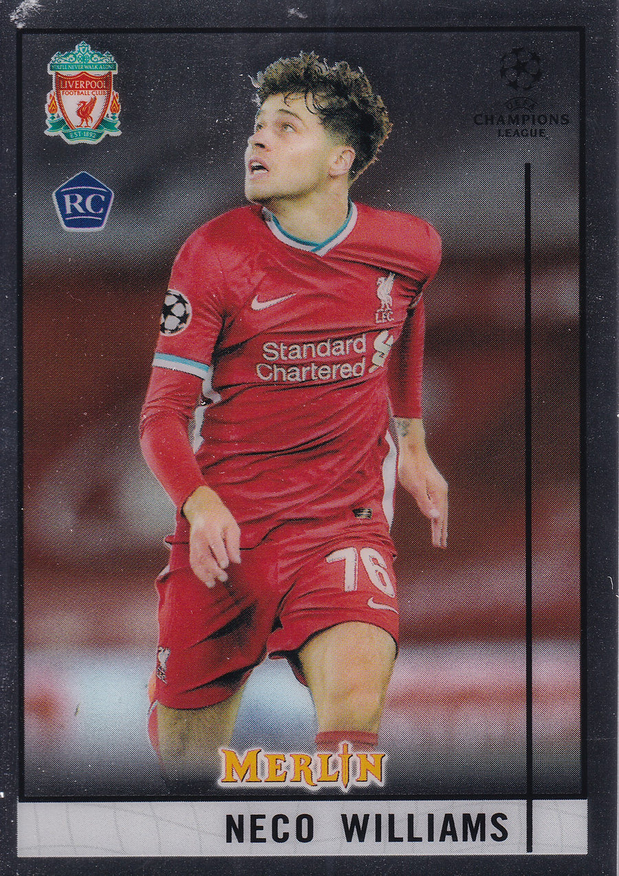 032. NECO WILLIAMS - LIVERPOOL FC - ROOKIE CARD