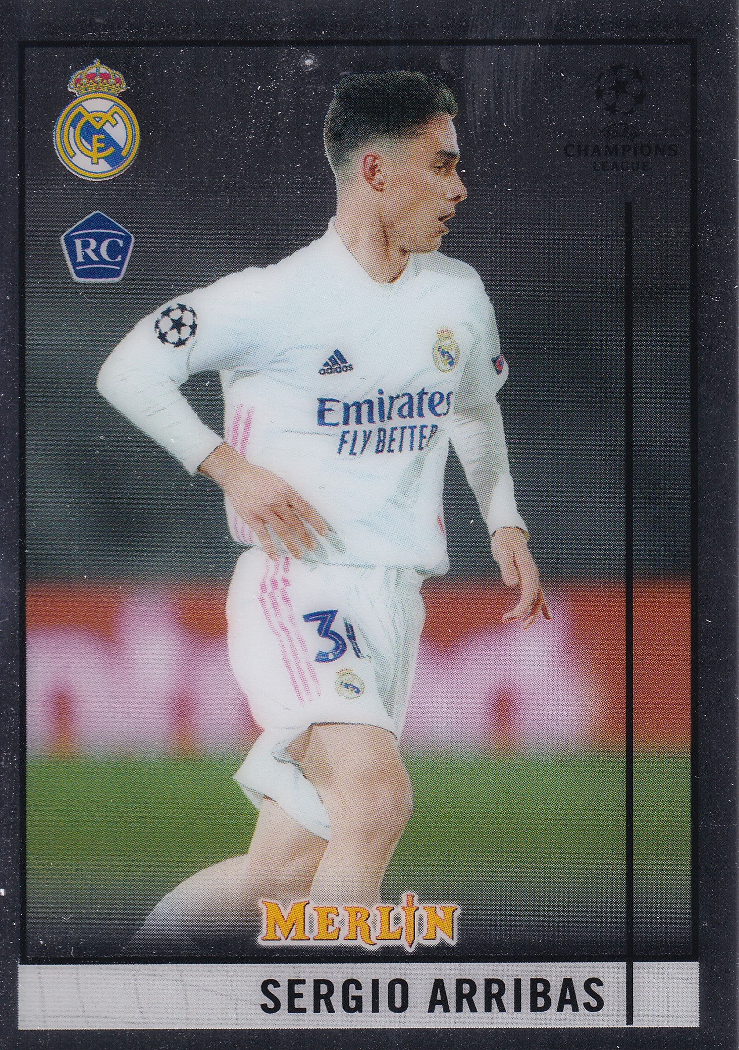 037. SERGIO ARRIBAS - REAL MADRID C.F. - ROOKIE CARD