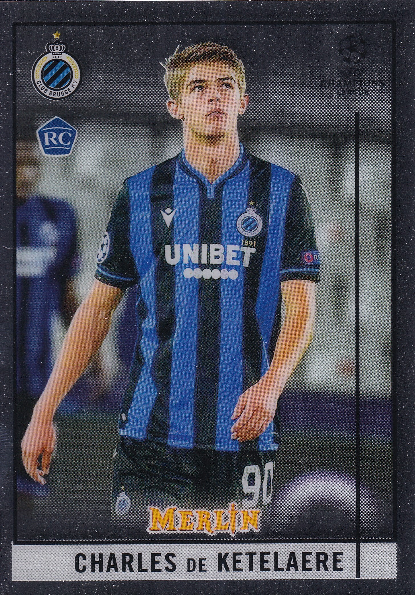 003. CHARLES DE KETELAERE - CLUB BRUGGE - ROOKIE CARD