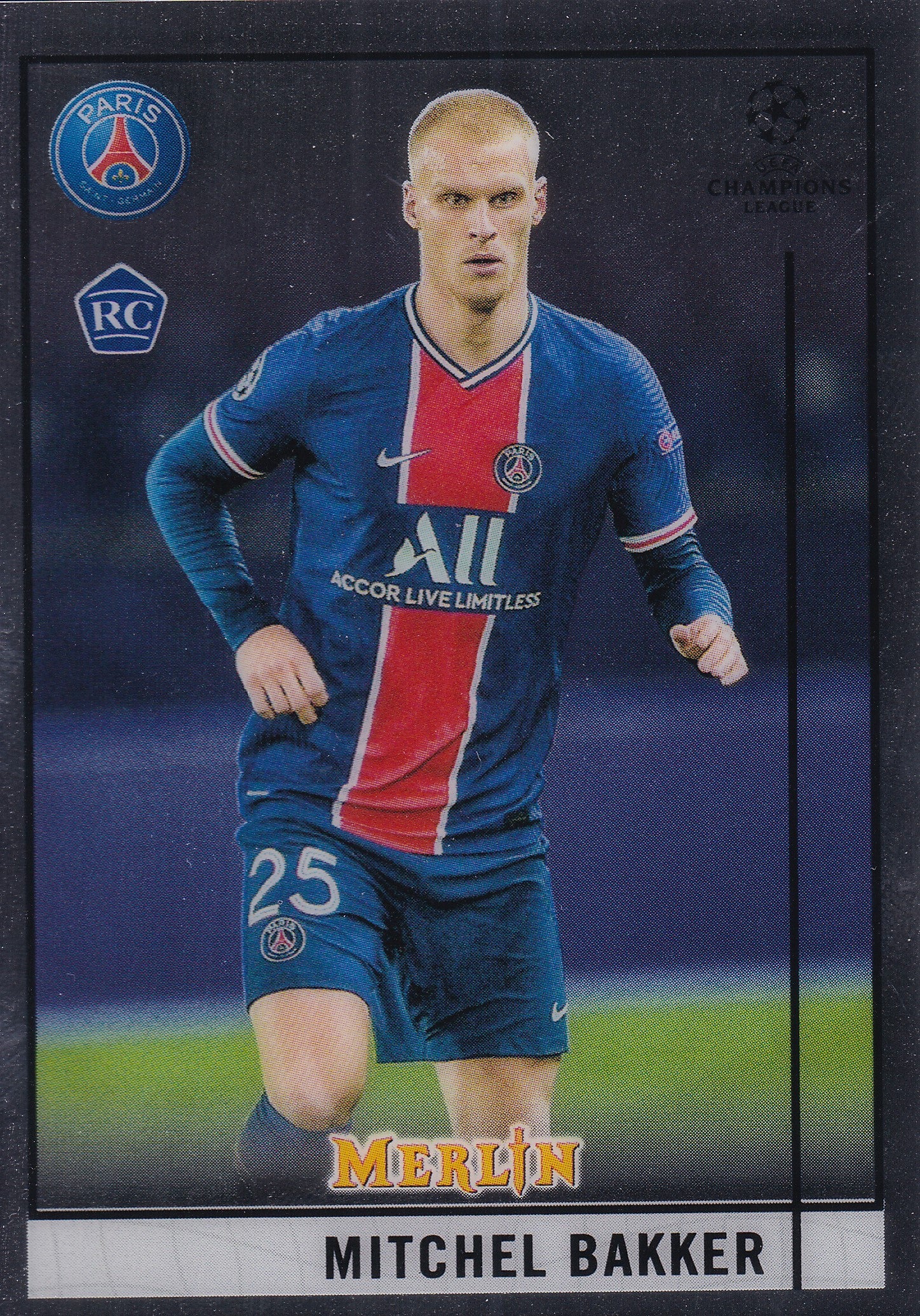 029. MITCHEL BAKKER - PARIS SAINT-GERMAIN - ROOKIE CARD