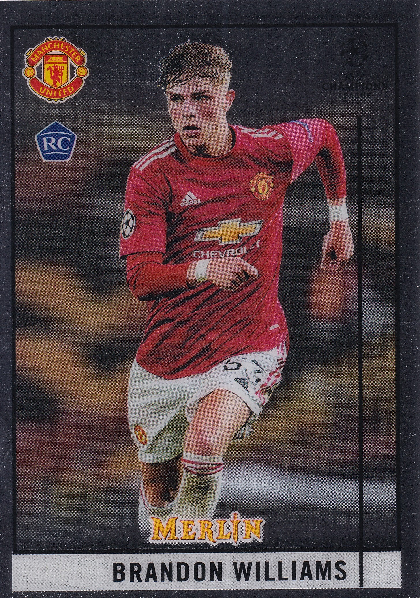 095. BRANDON WILLIAMS - MANCHESTER UNITED - ROOKIE CARD