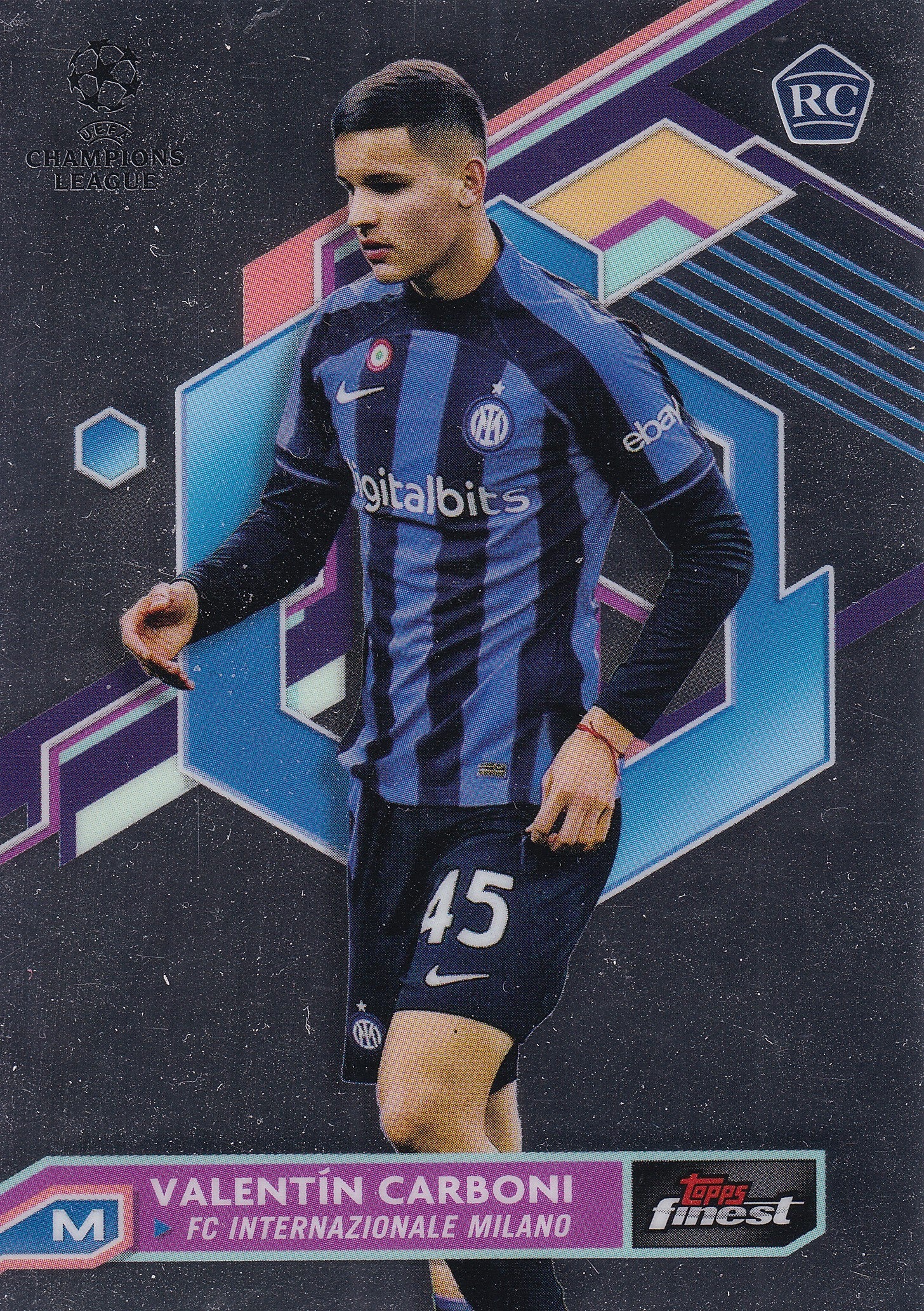 139. VALENTIN CARBONI - FC INTERNAZIONALE MILANO - ROOKIE CARD