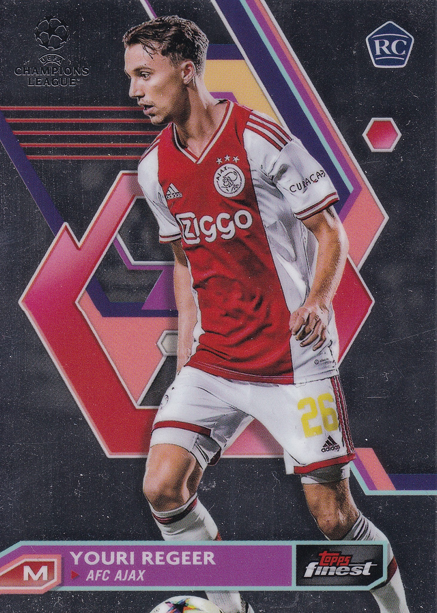 012. YOURI REGEER - AFC AJAX - ROOKIE CARD