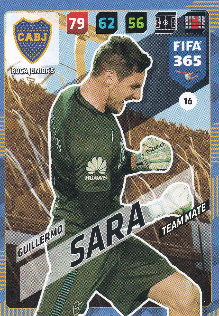 016. GUILLERMO SARA - BOCA JUNIORS - TEAM MATE