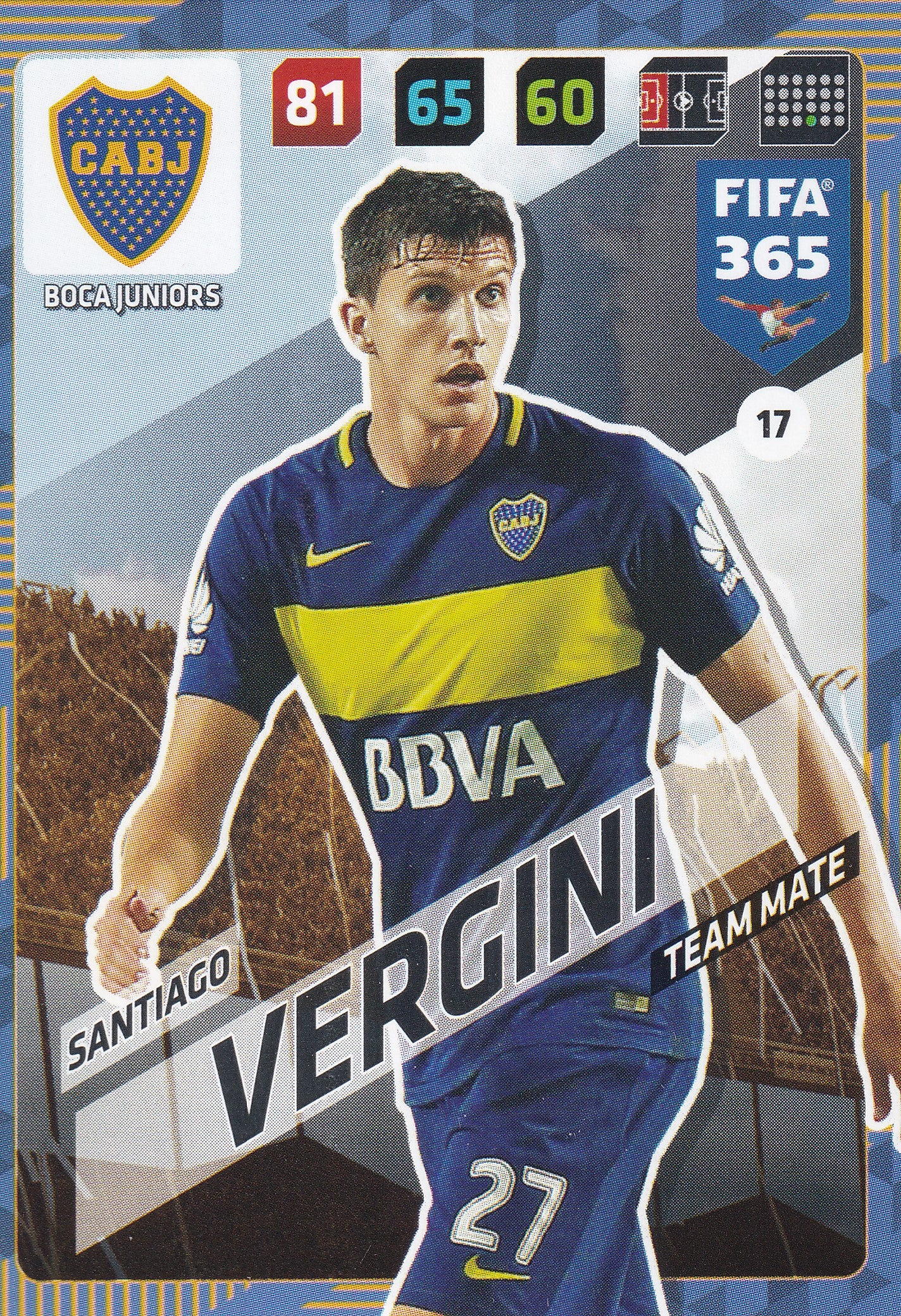 017. SANTIAGO VERGINI - BOCA JUNIORS - TEAM MATE