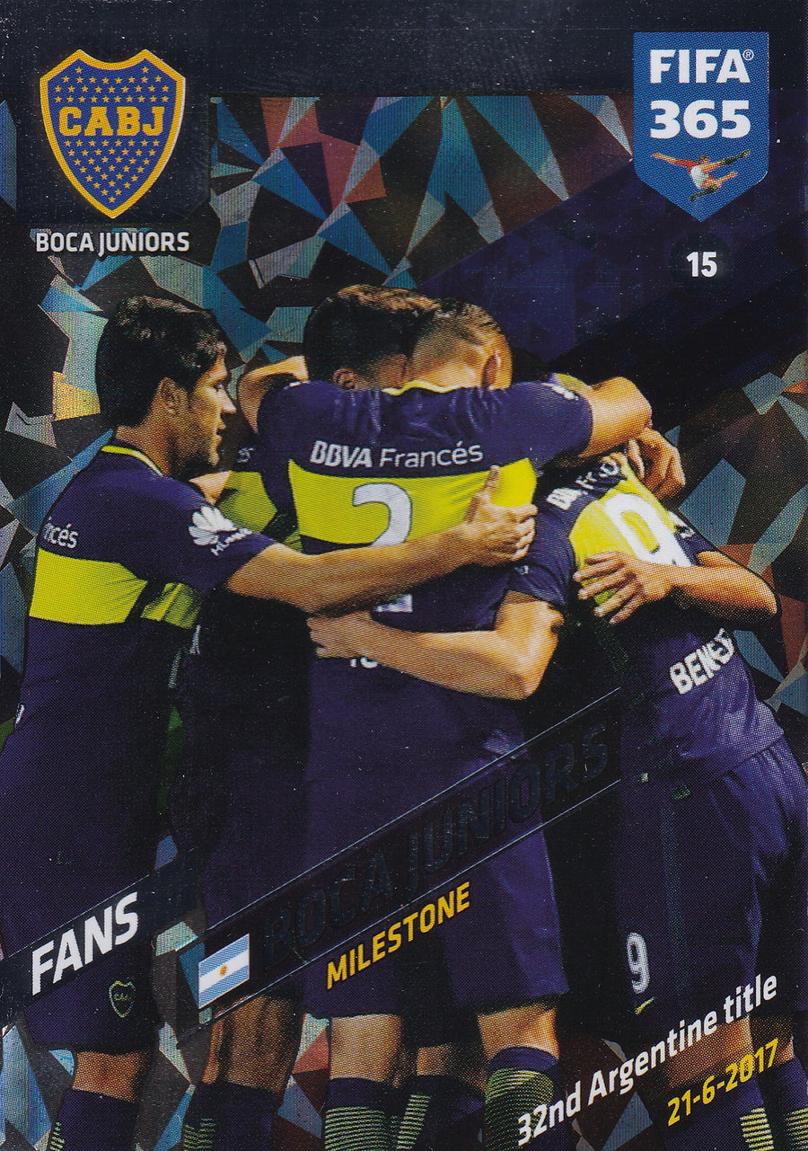 015. BOCA JUNIORS - ARGENTINA - FANS - MILESTONE