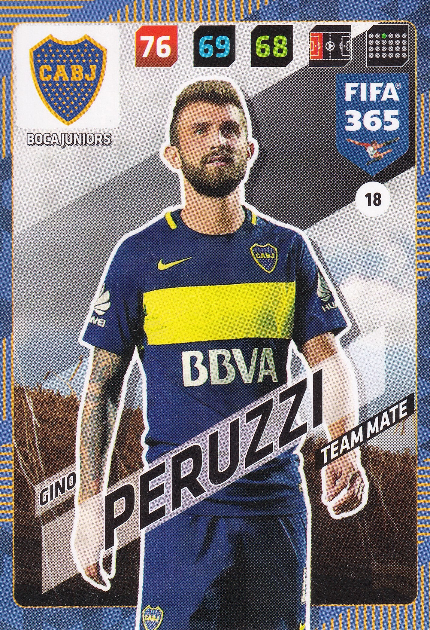 018. GINO PERUZZI - BOCA JUNIORS - TEAM MATE