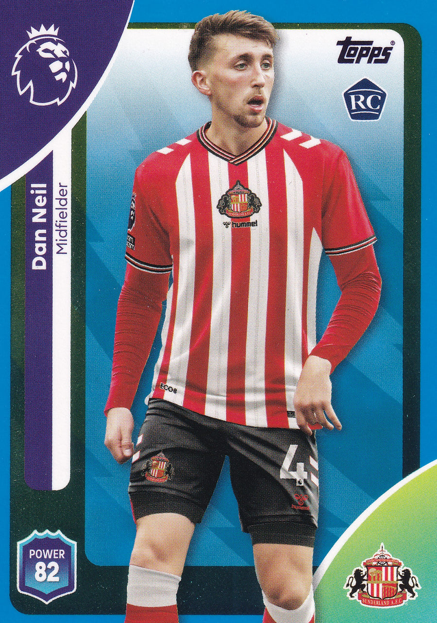 350. DAN NEIL - SUNDERLAND - ROOKIE CARD - BLUE PARALLELL