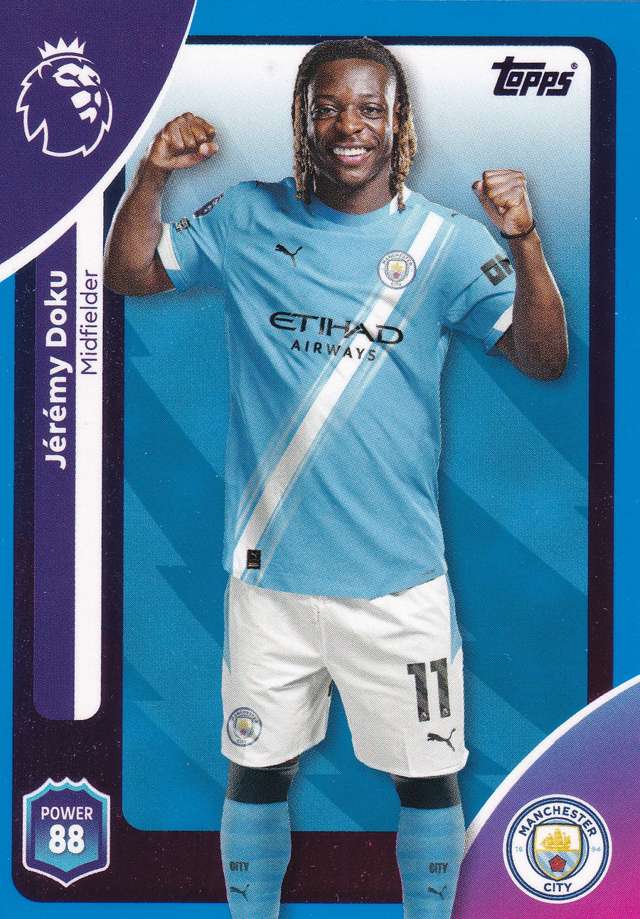 189. JEREMY DOKU - MANCHESTER CITY - BLUE PARALLELL