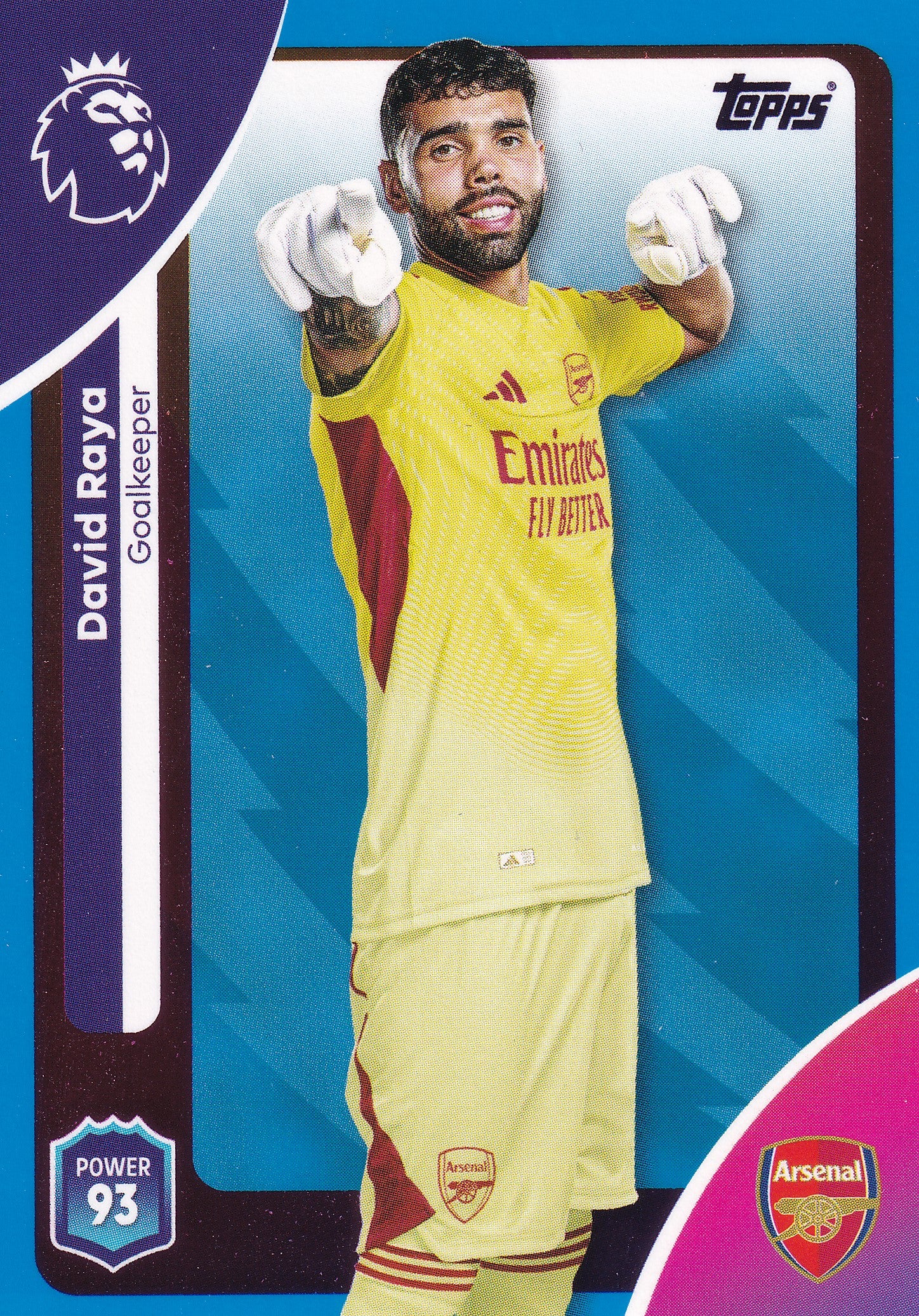 002. DAVID RAYA - ARSENAL FC - BLUE PARALLELL