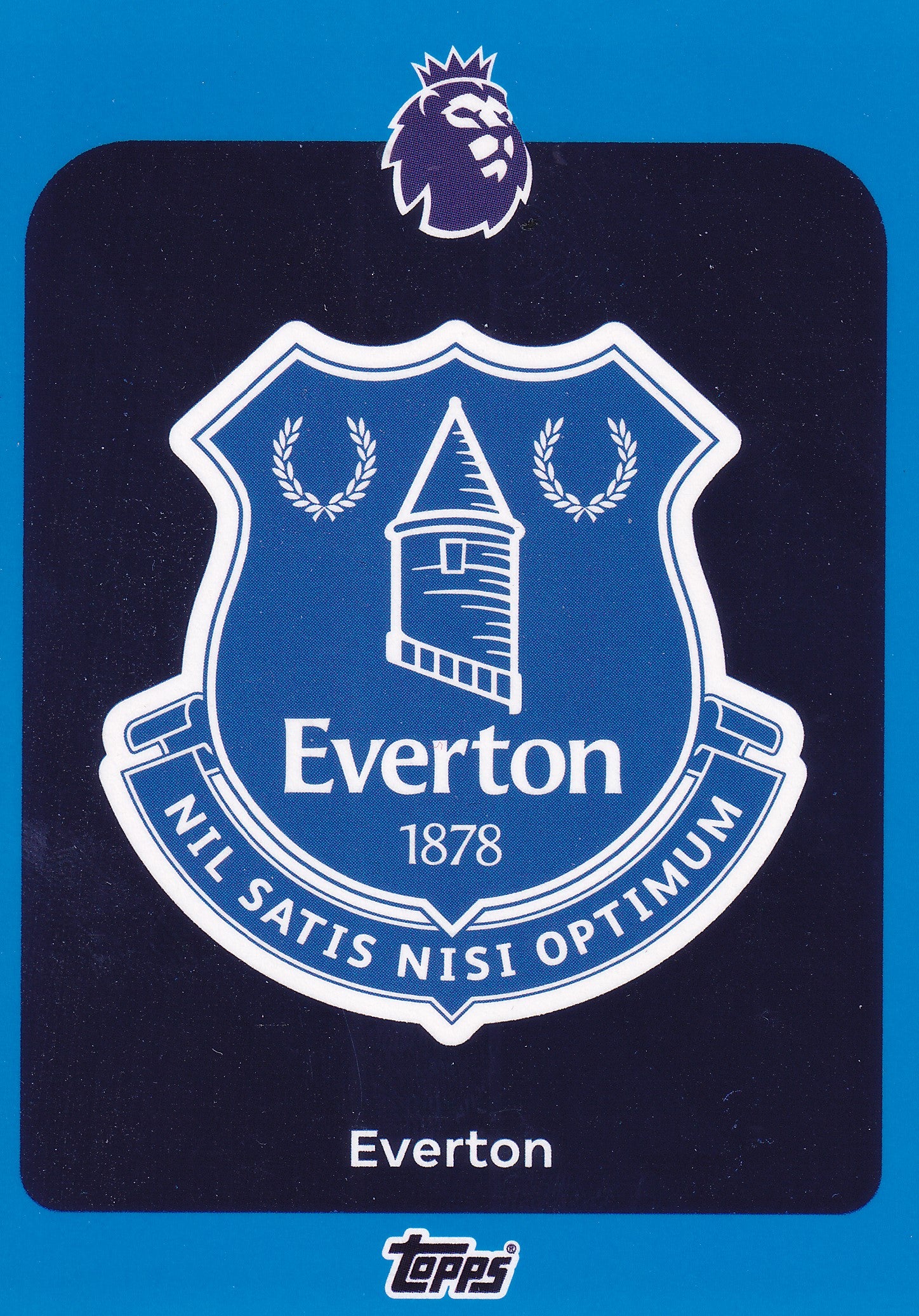 127. EVERTON - BADGE - BLUE PARALLELL