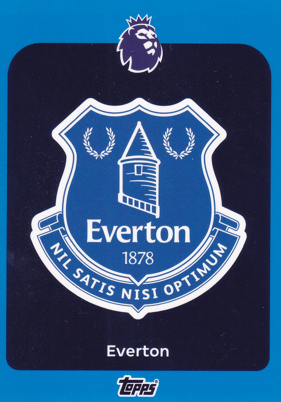 127. EVERTON - BADGE - BLUE PARALLELL
