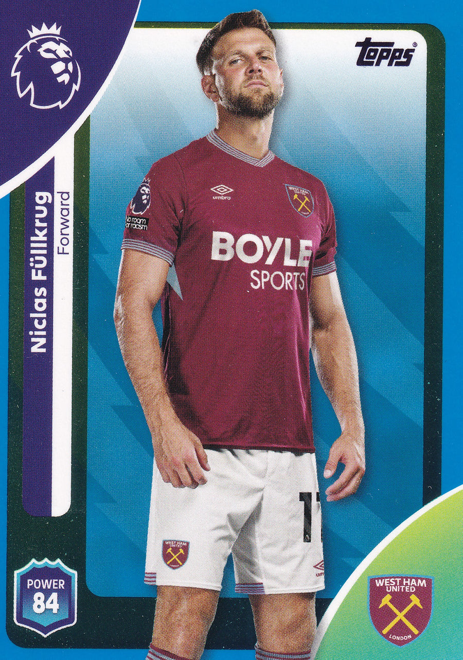 282. NICLAS FULLKRUG - WEST HAM UNITED - BLUE PARALLELL