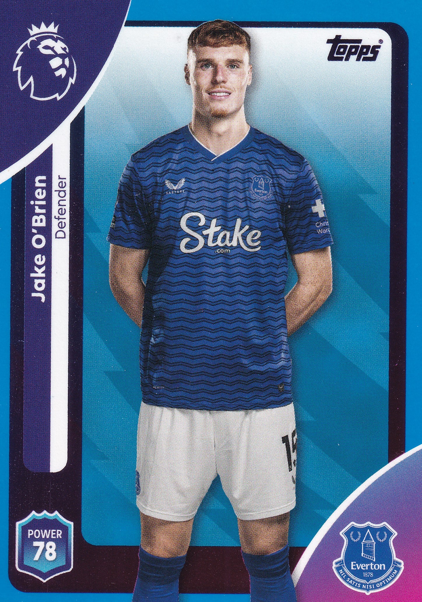 132. JAKE O'BRIEN - EVERTON - BLUE PARALLELL