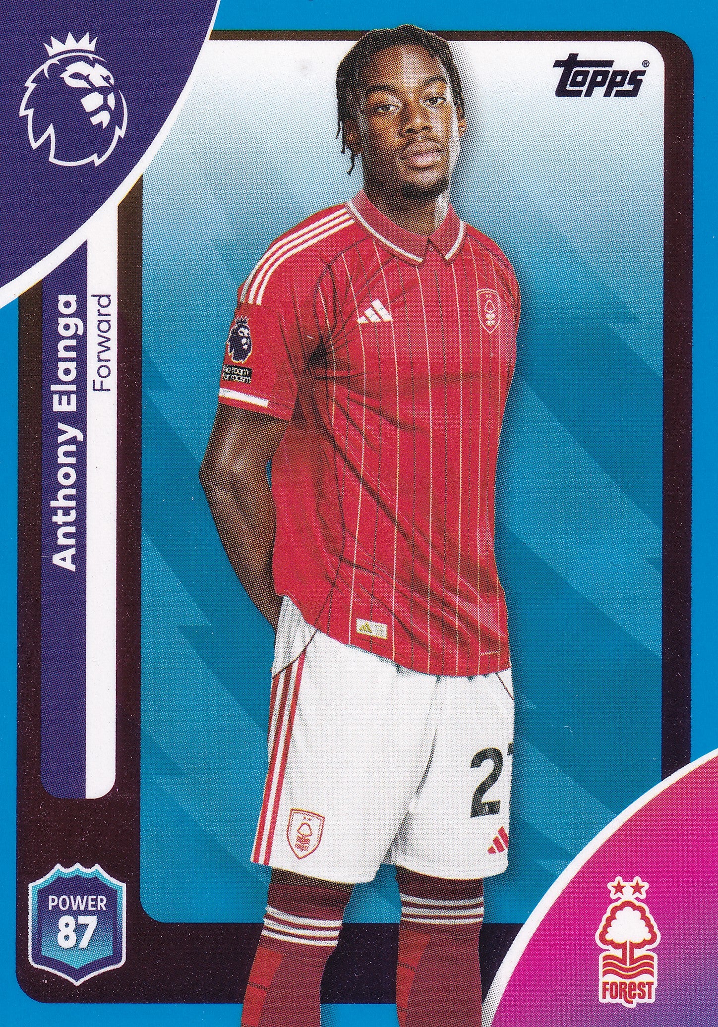 247. ANTHONY ELANGA - NOTTINGHAM FOREST - BLUE PARALLELL