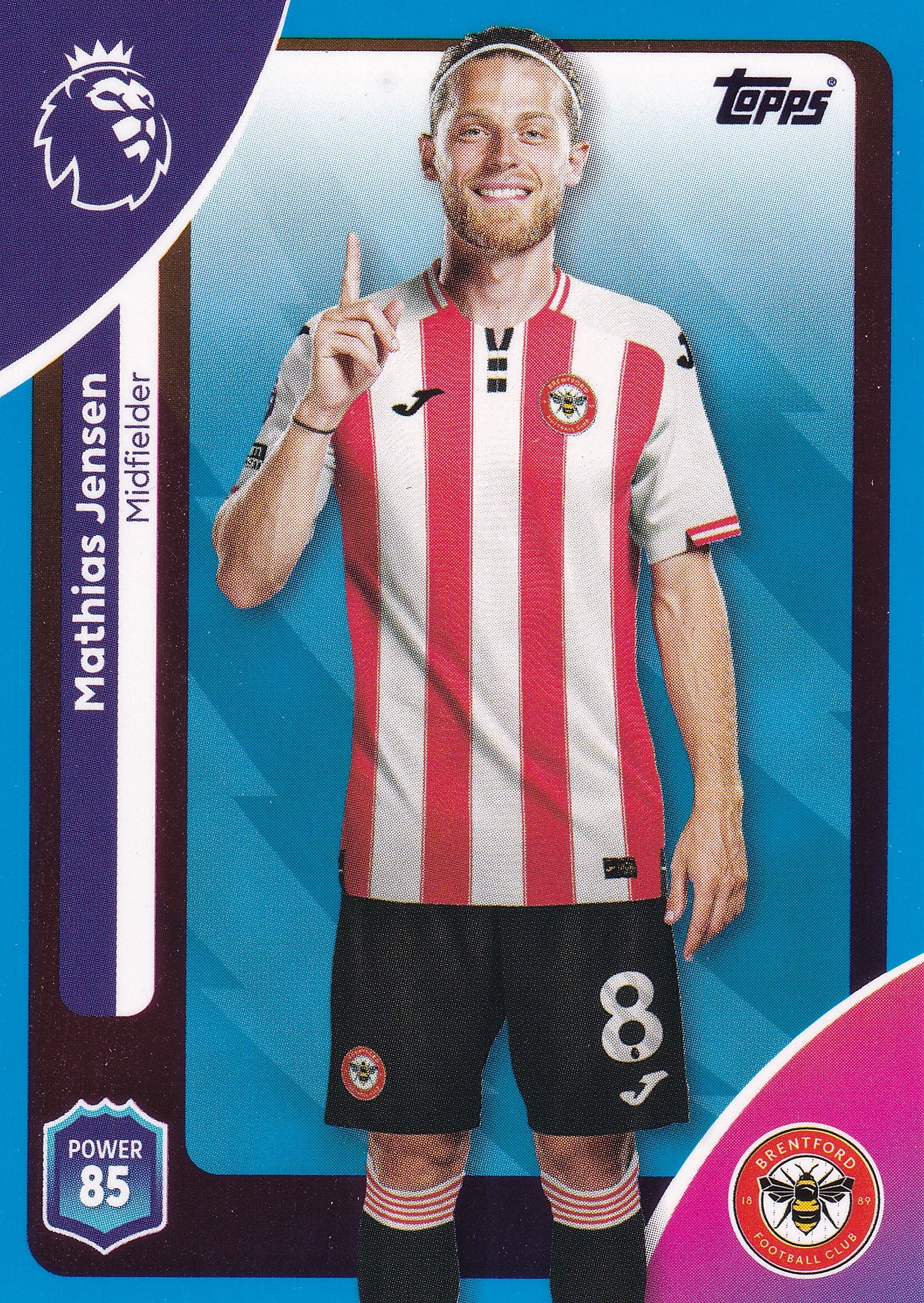 061. MATHIAS JENSEN - BRENTFORD - BLUE PARALLELL