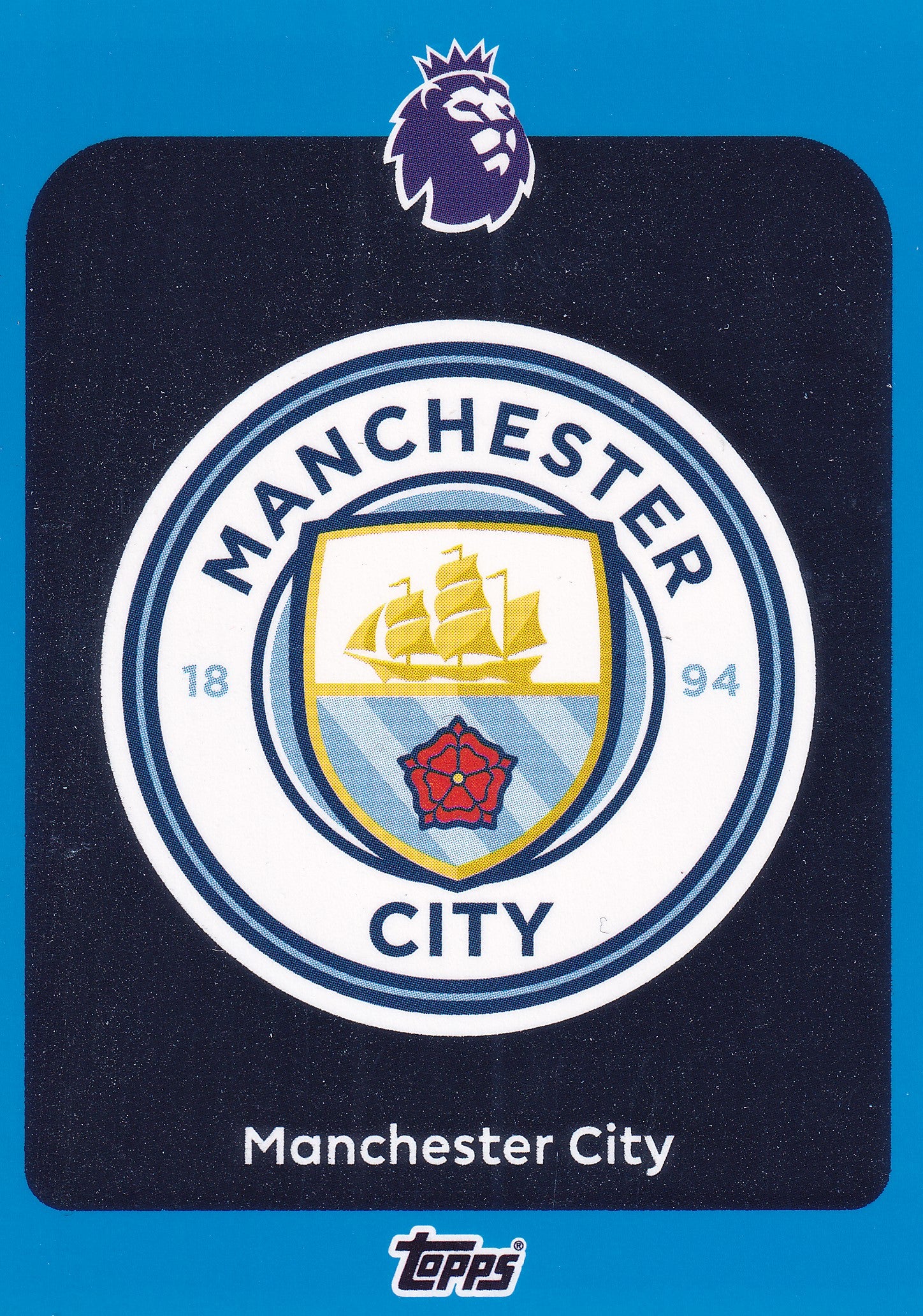 181. MANCHESTER CITY - BADGE - BLUE PARALLELL