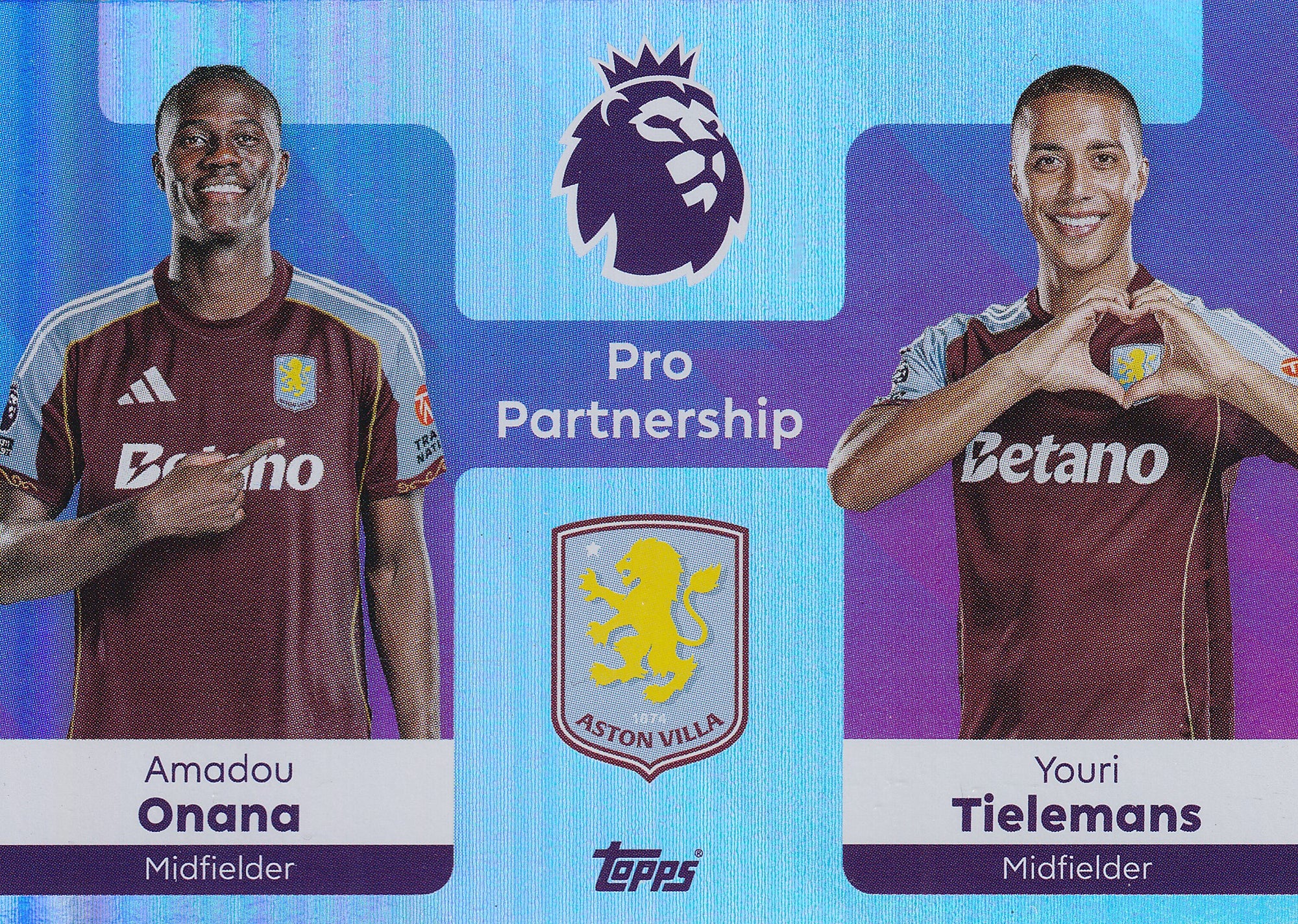 362. AMADOU ONANA - YOURI TIELEMANS - ASTON VILLA - PRO PARTNERSHIP