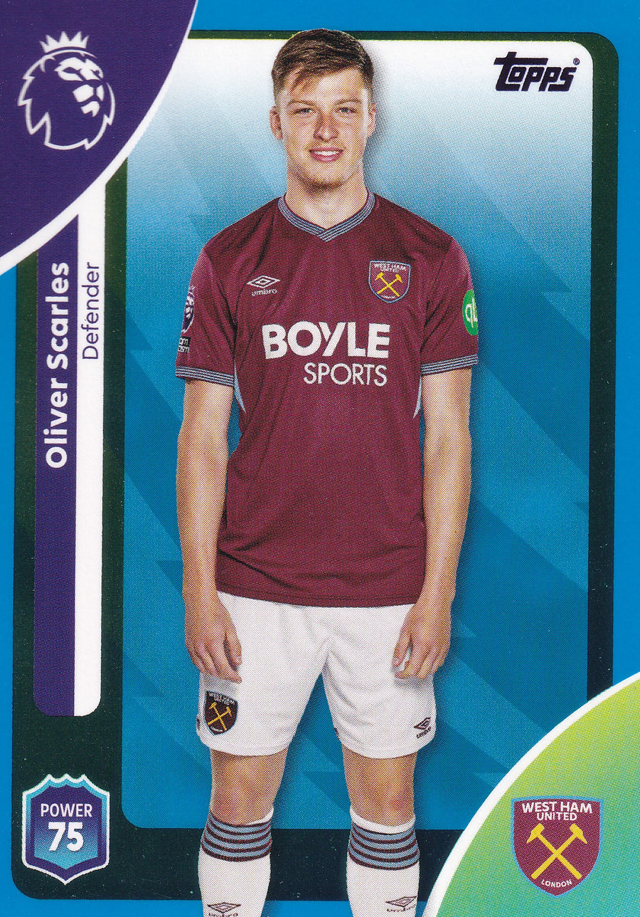 277. OLIVER SCARLES - WEST HAM UNITED - BLUE PARALLELL