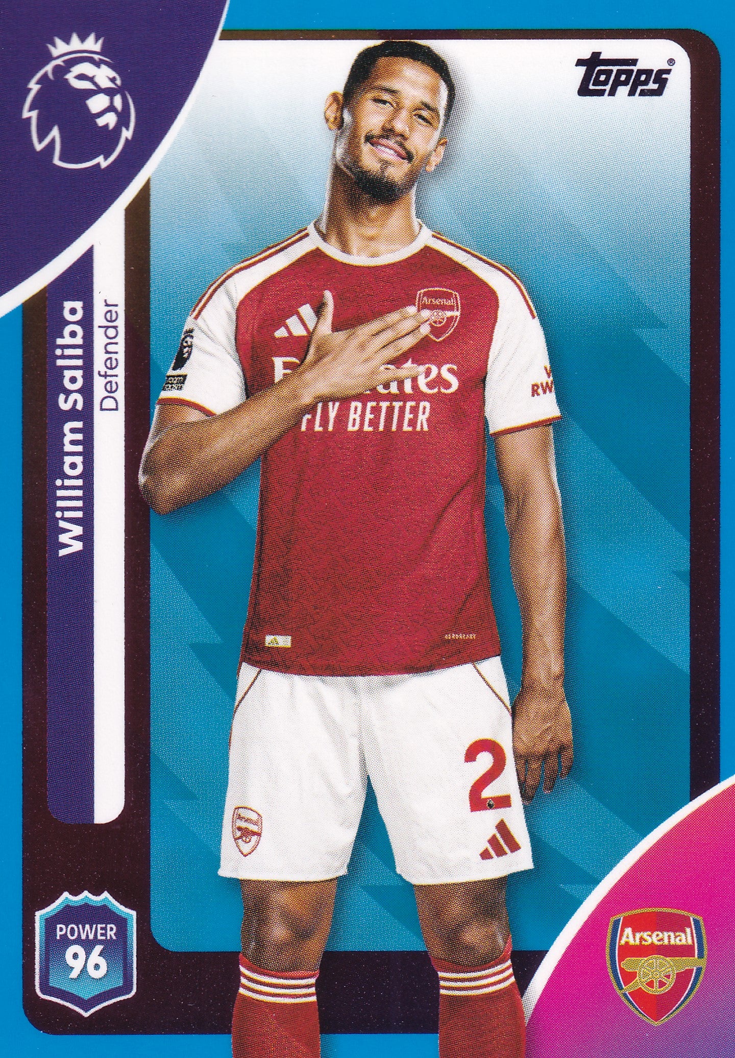 003. WILLIAM SALIBA - ARSENAL FC - BLUE PARALLELL