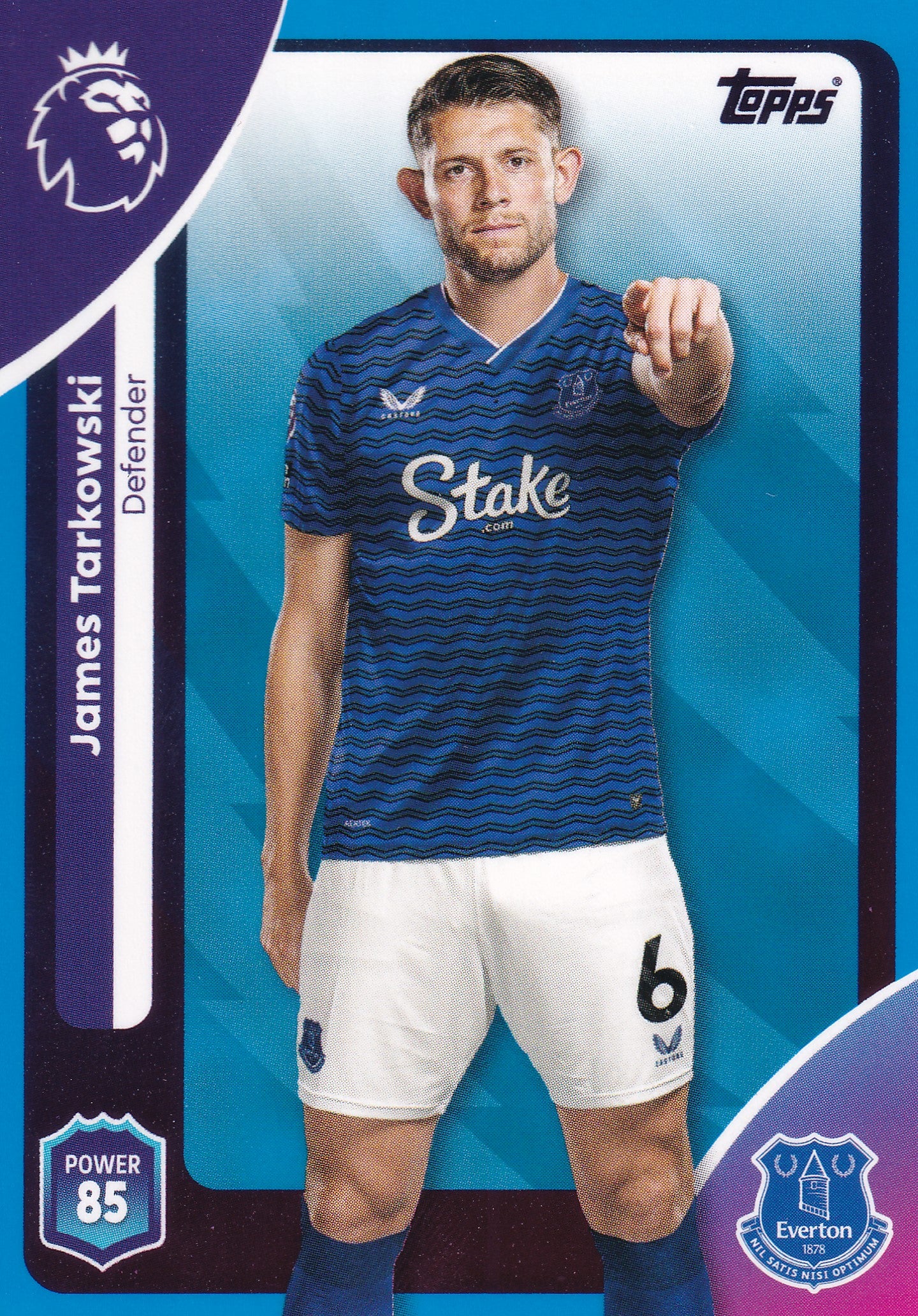 129. JAMES TARKOWSKI - EVERTON - BLUE PARALLELL