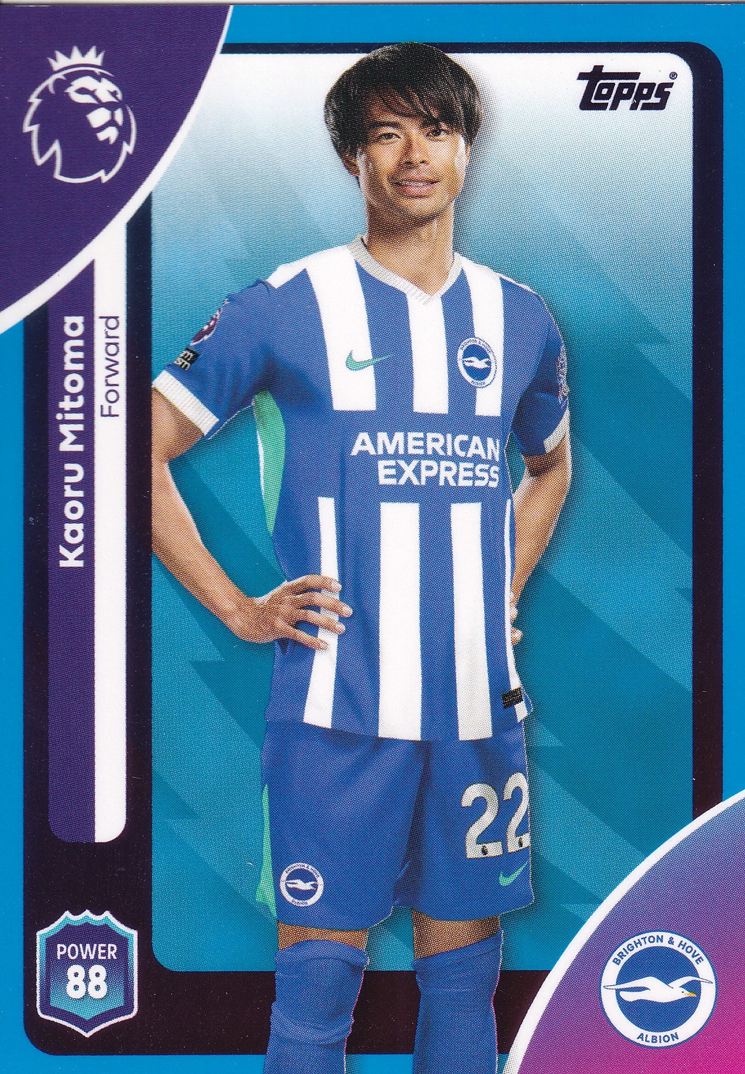 083. KAORU MITOMA - BRIGHTON & HOVE ALBION - BLUE PARALLELL